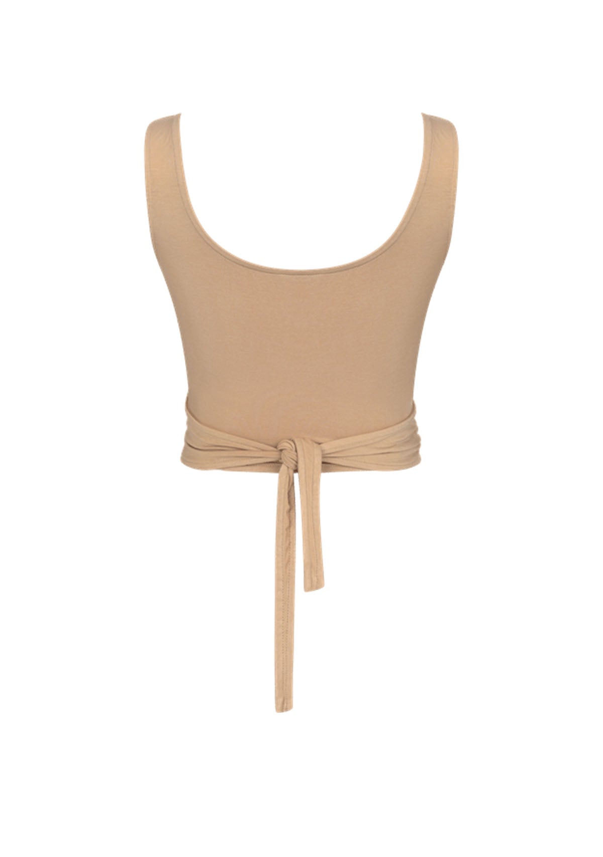 Bağlamalı Sıfır Kol Nude Bluz