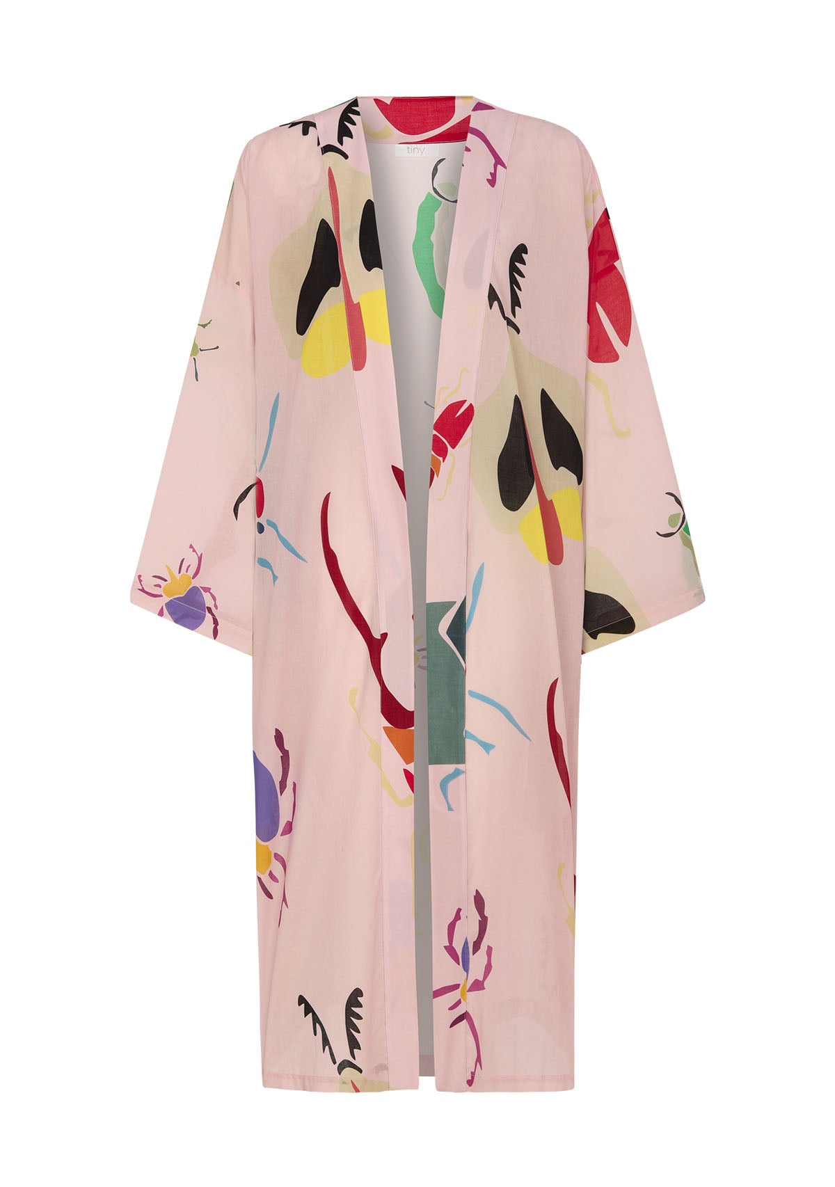 Pembe Desenli Kimono