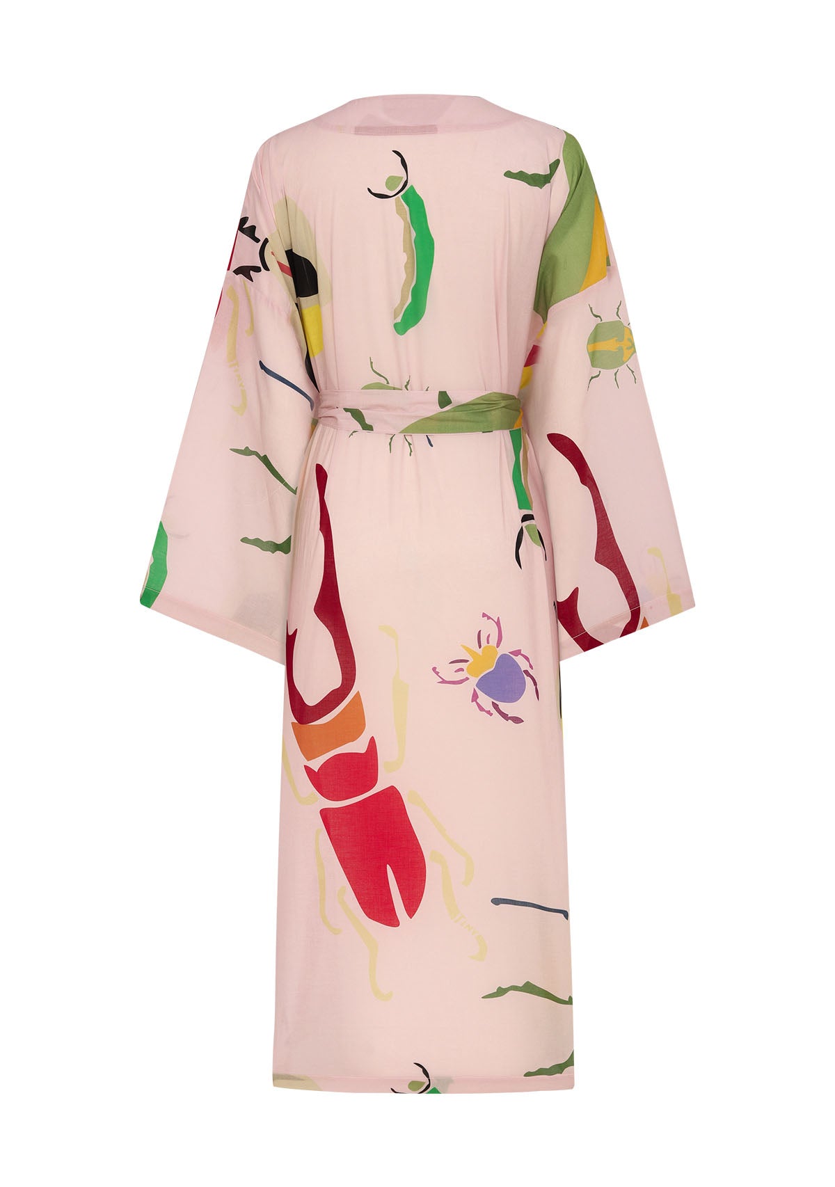Pembe Desenli Kimono