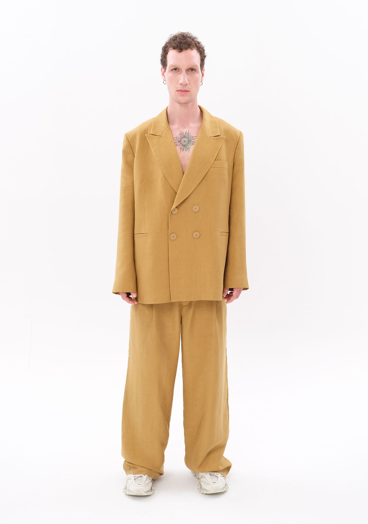 Açık Yeşil Tencel™ Blazer