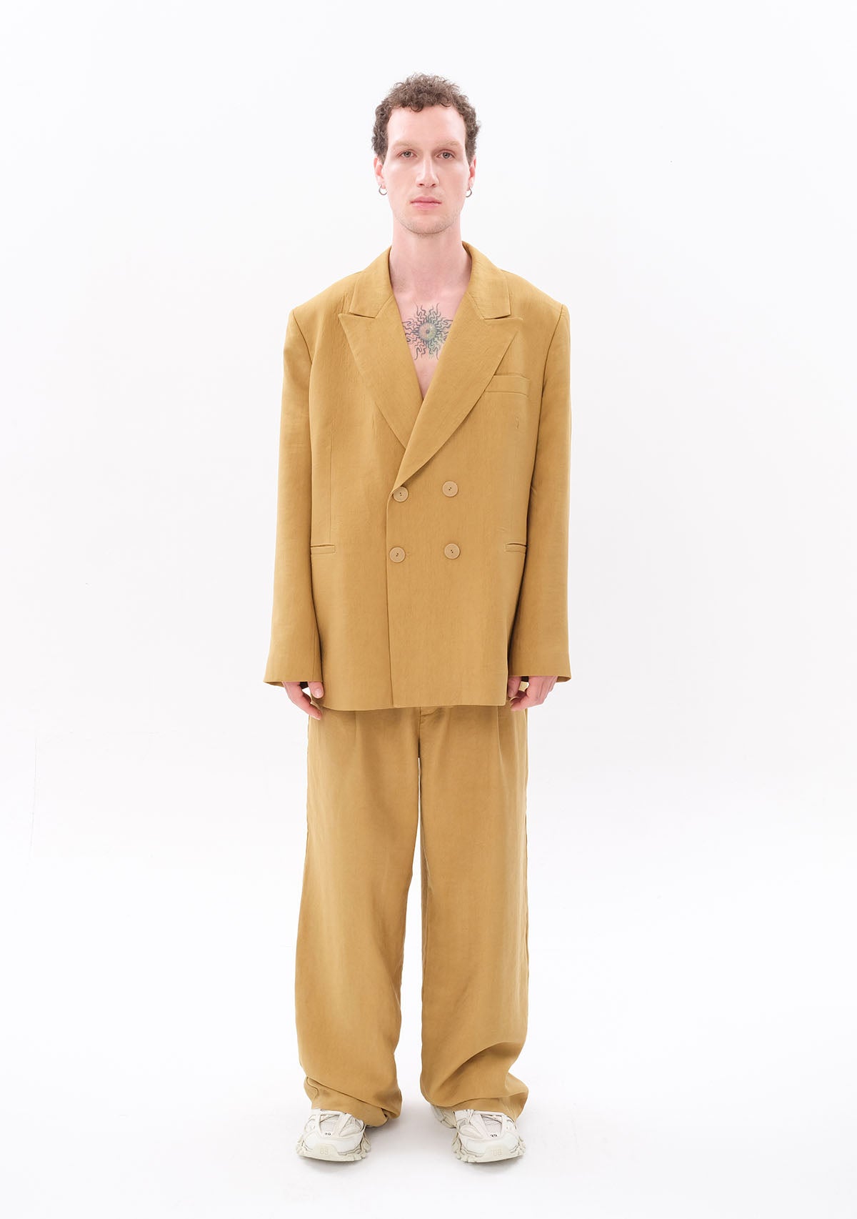 Açık Yeşil Tencel™ Blazer