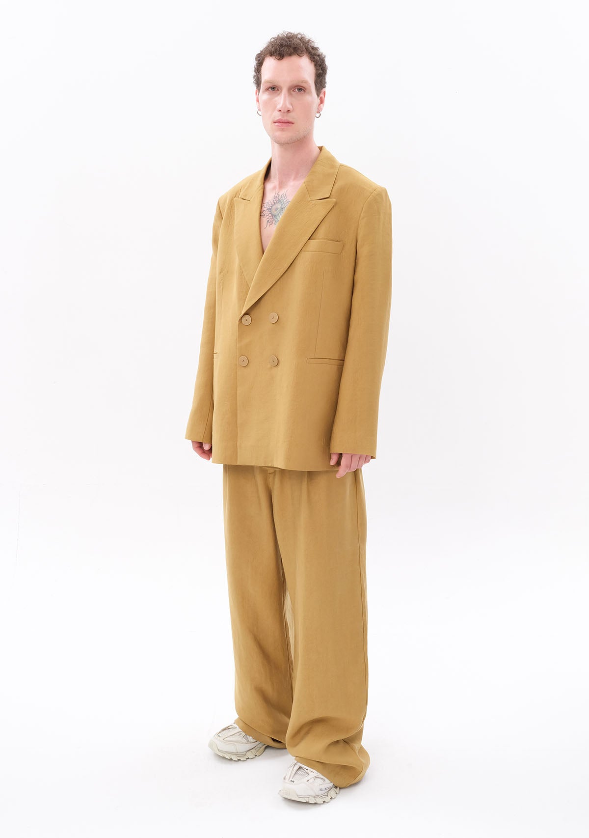 Açık Yeşil Tencel™ Blazer
