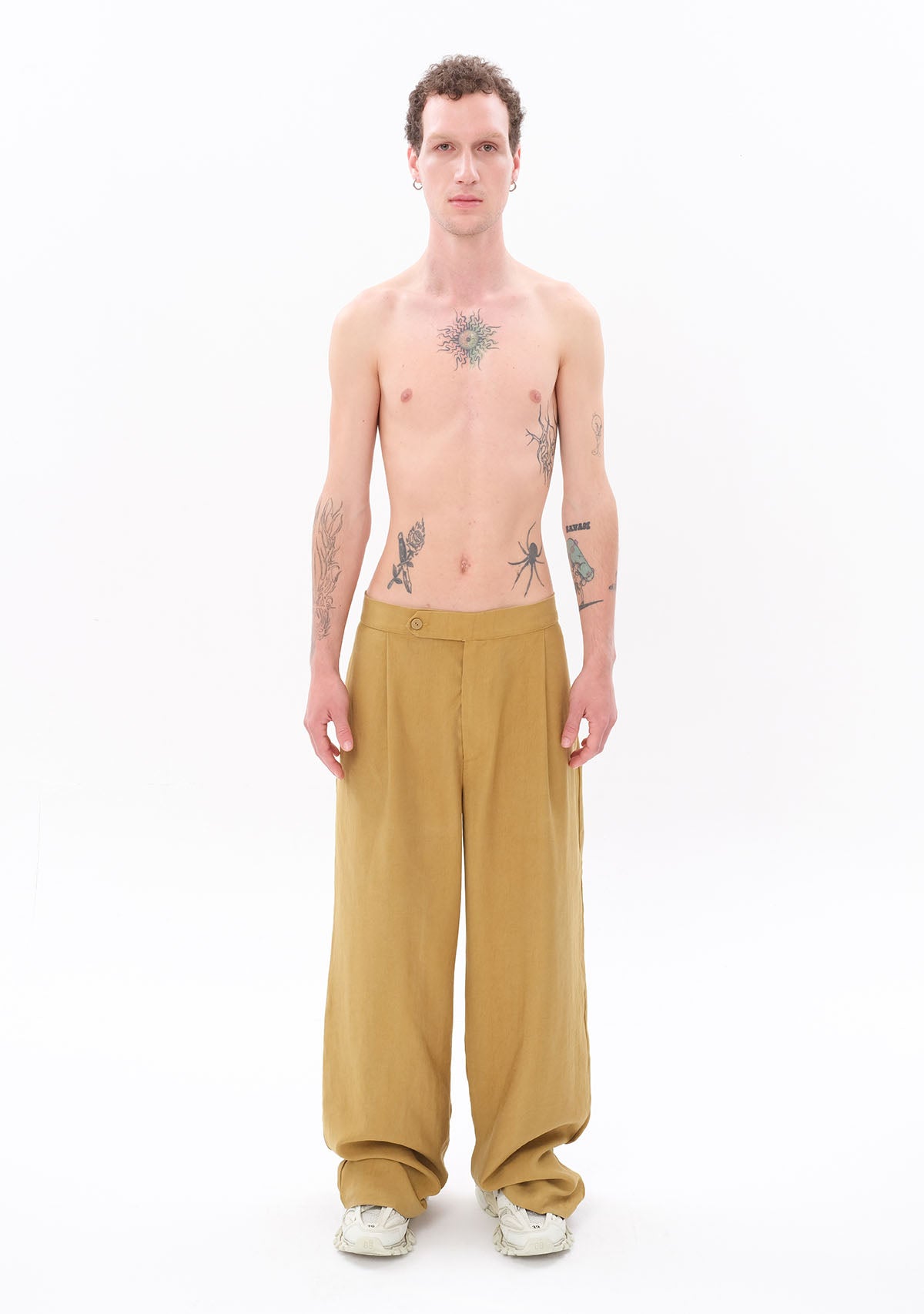 Açık Yeşil Tencel™ Pantolon