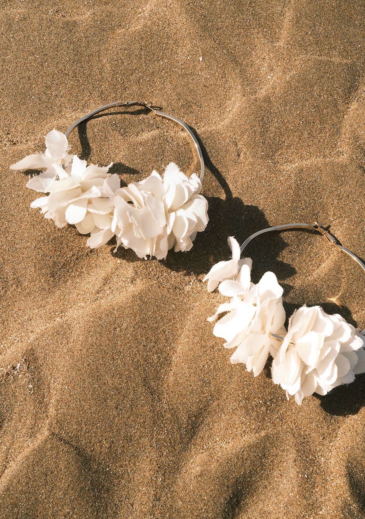 Sekhmet Cream Tencel Earring