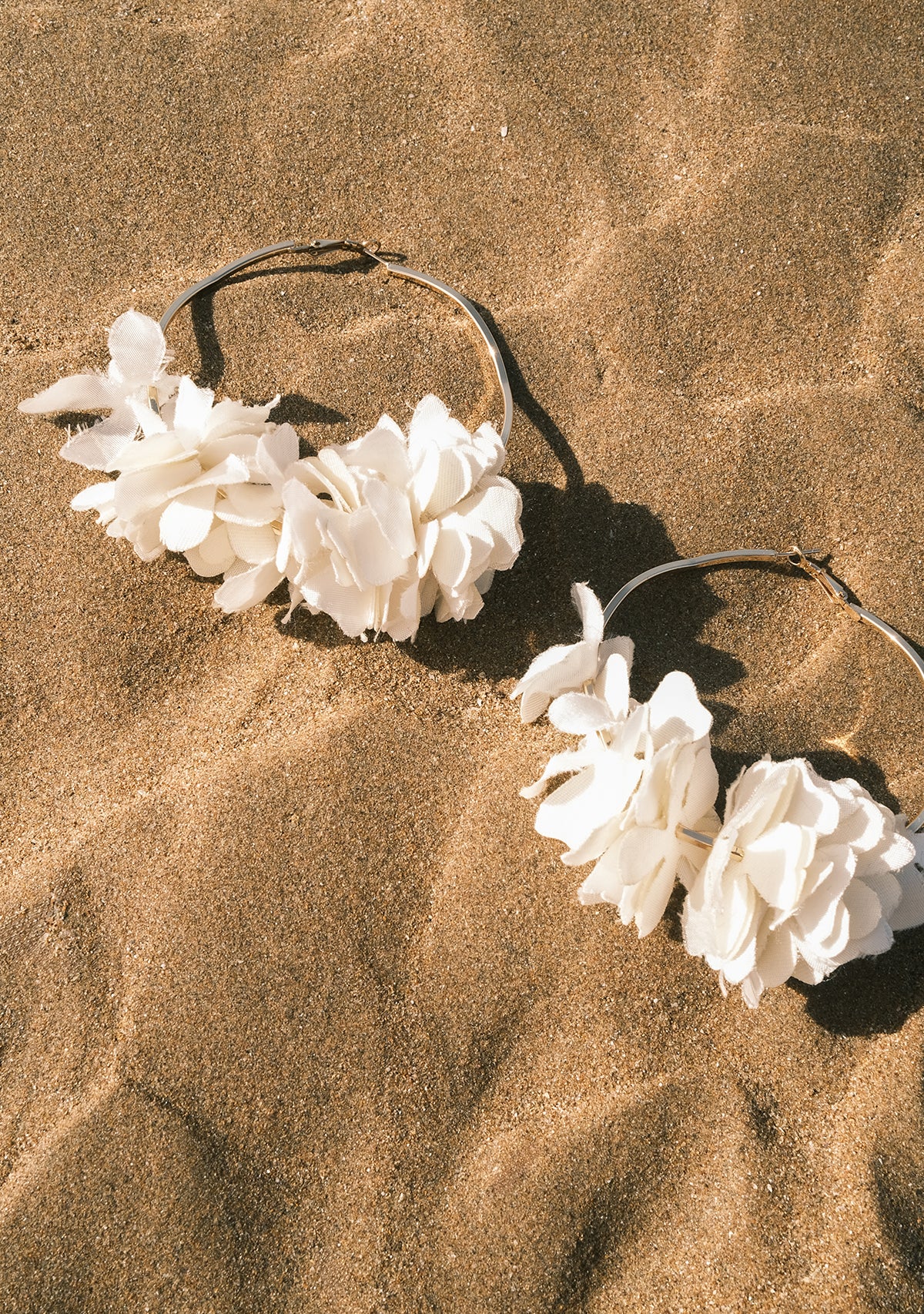 Sekhmet Cream Tencel Earring