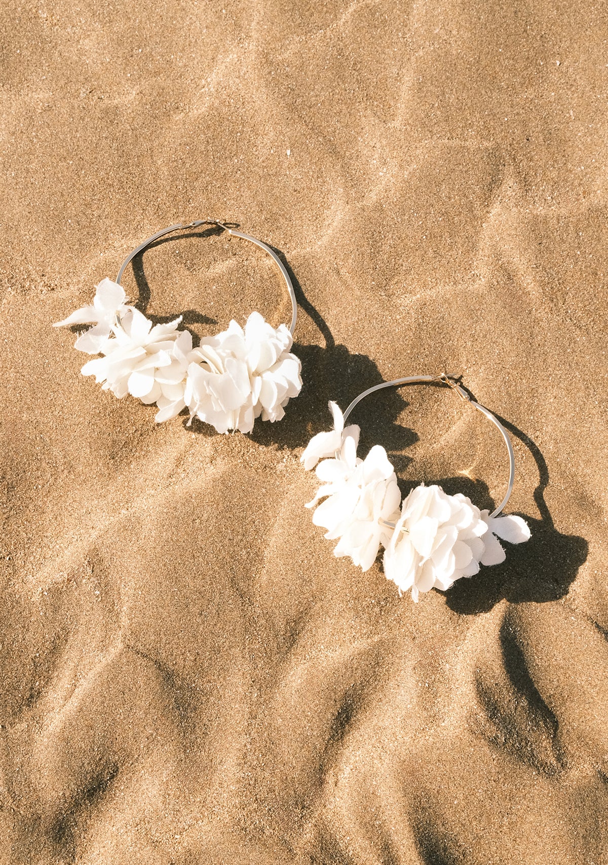 Sekhmet Cream Tencel Earring