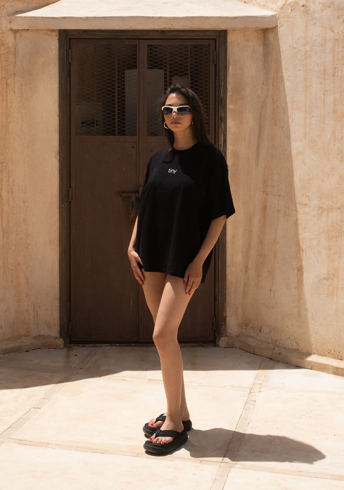 Tiny Oversize Black T-Shirt