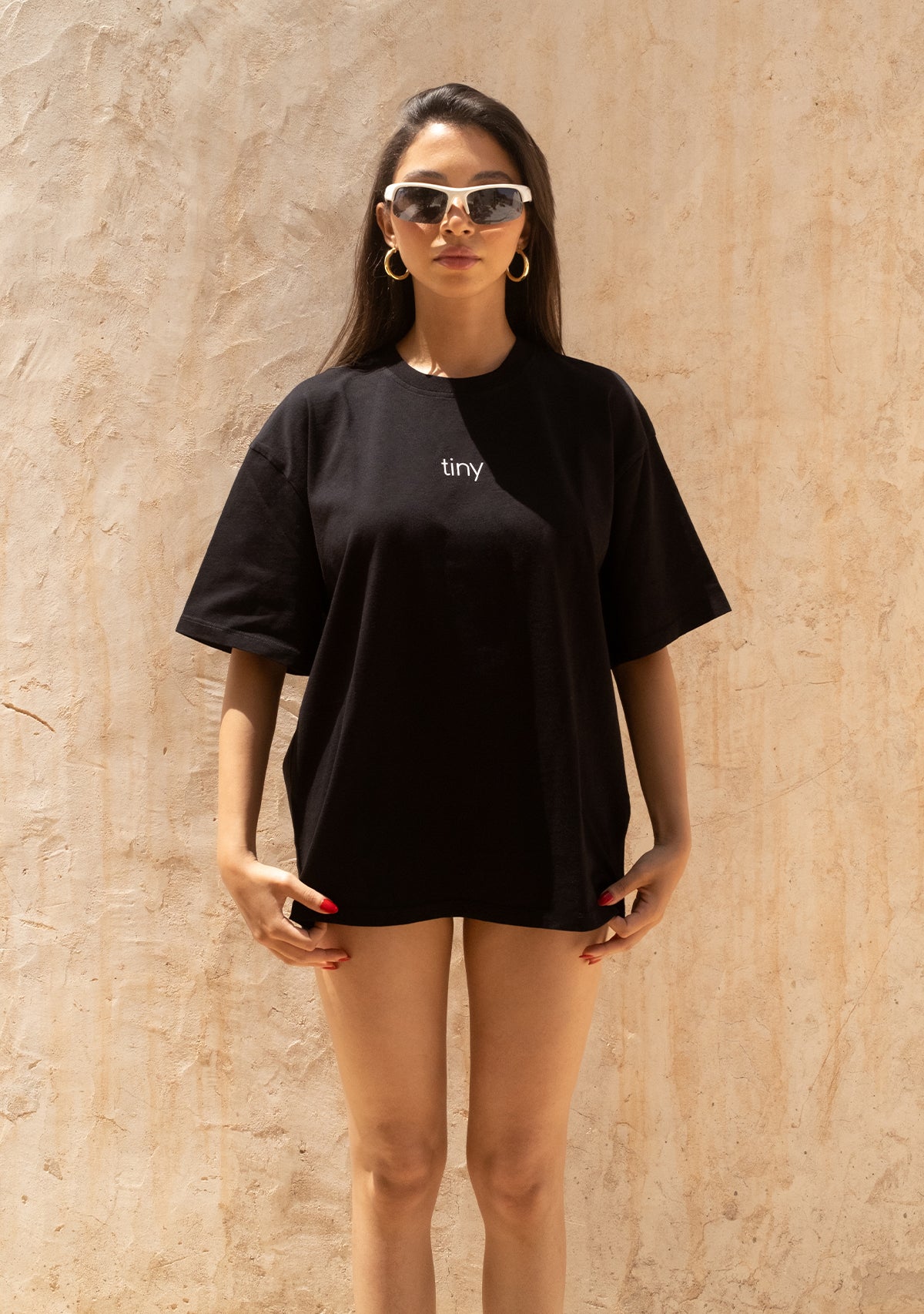 Tiny Oversize Black T-Shirt