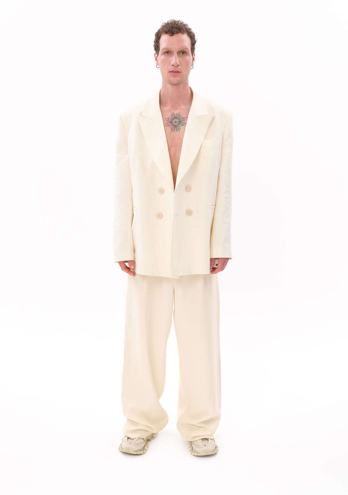 Beyaz Tencel™ Blazer