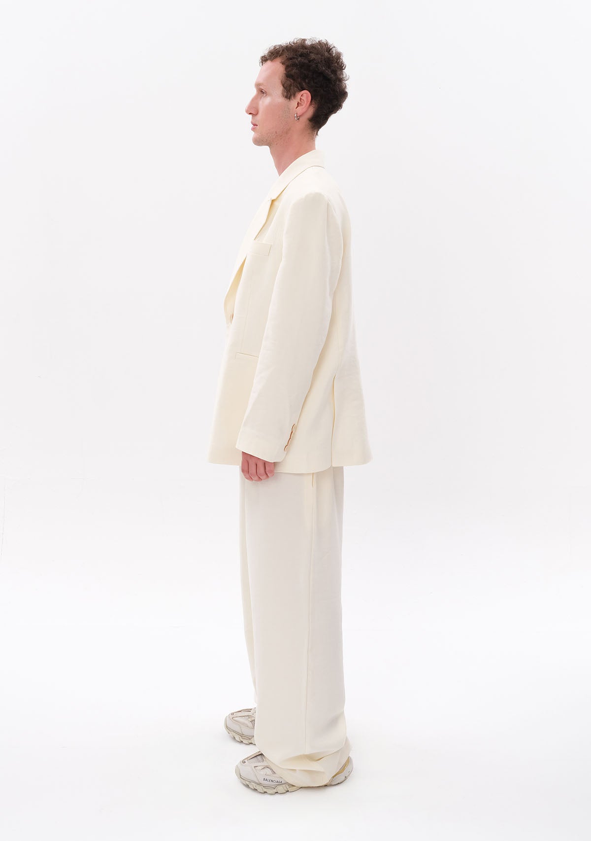 Beyaz Tencel™ Blazer