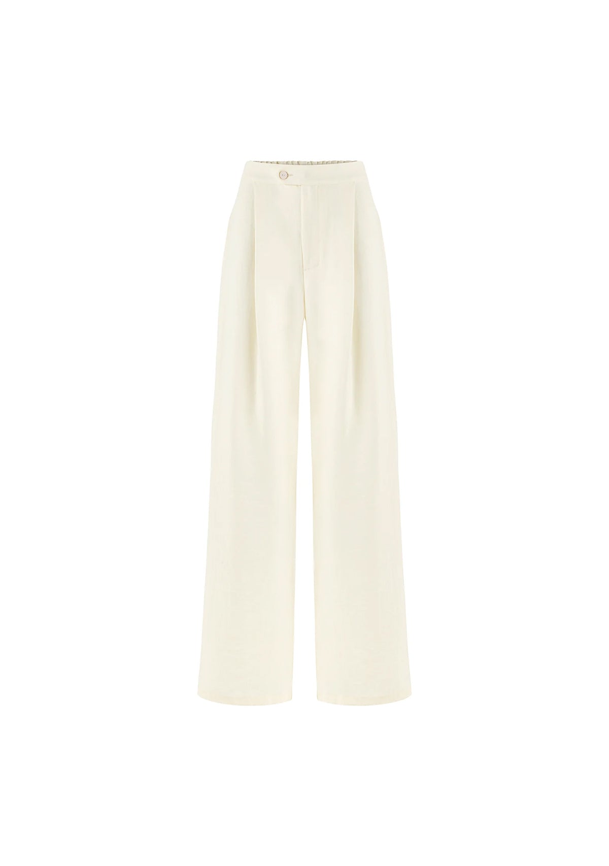 Beyaz Tencel™ Pantolon