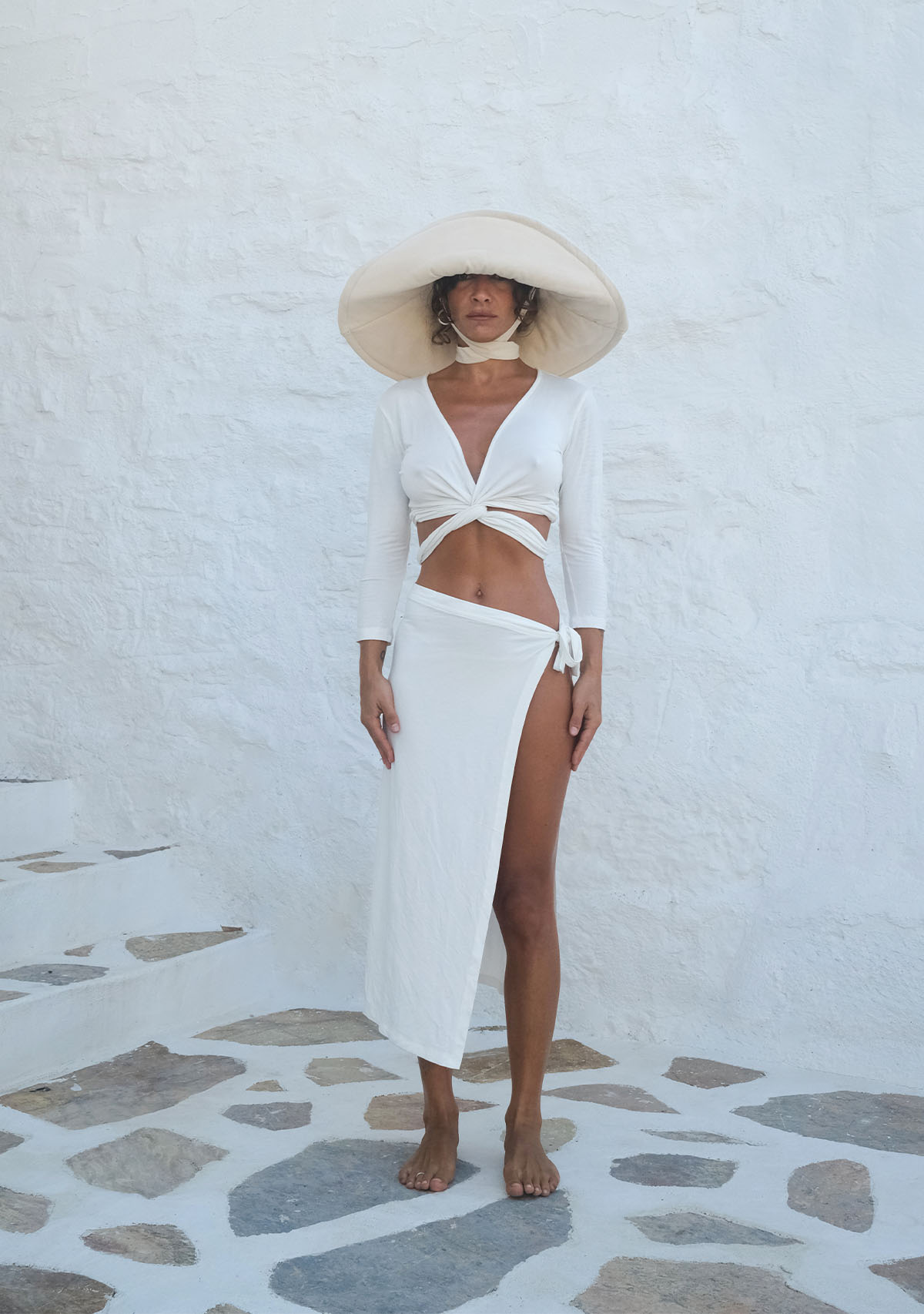 White Long Sleeve Top