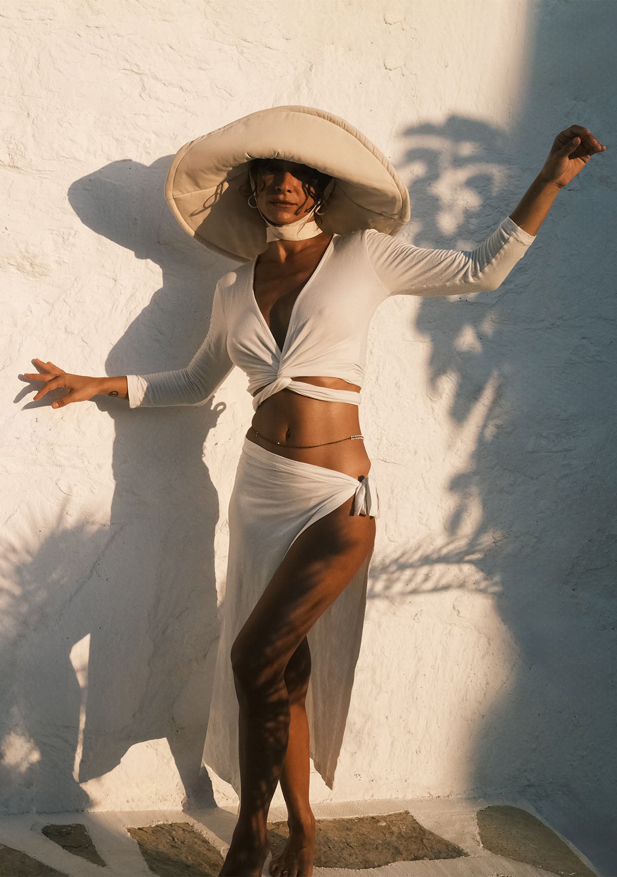 White Long Sleeve Top