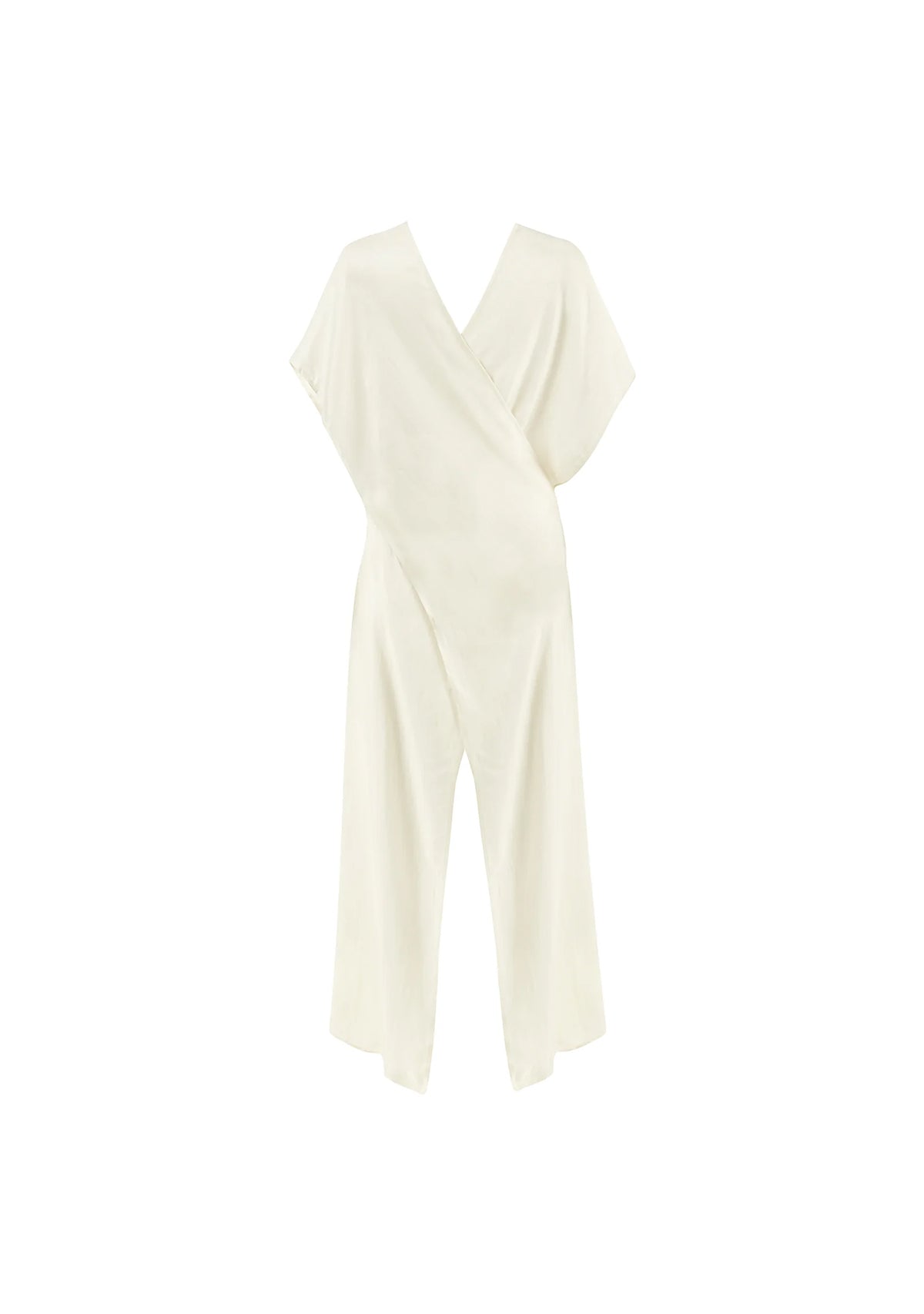 Beyaz Luxe Tencel™ Elbise