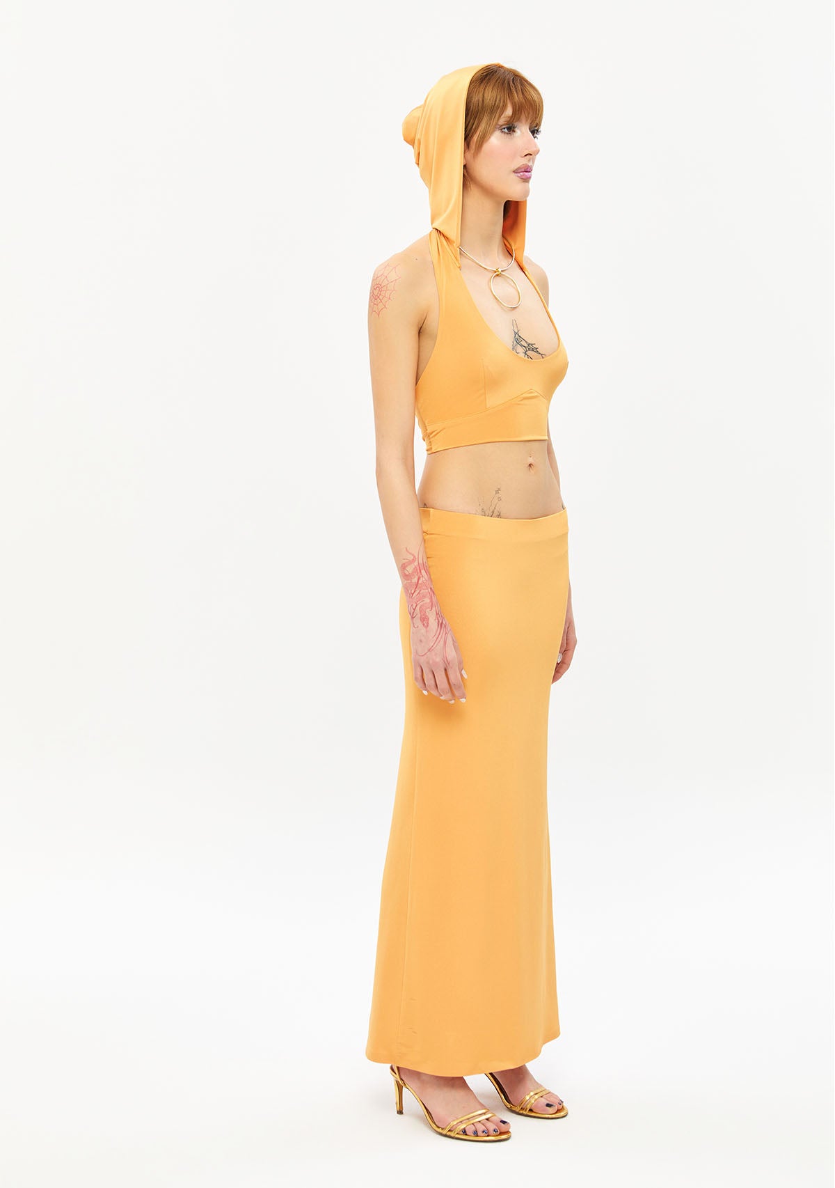 Yolo Orange Skirt
