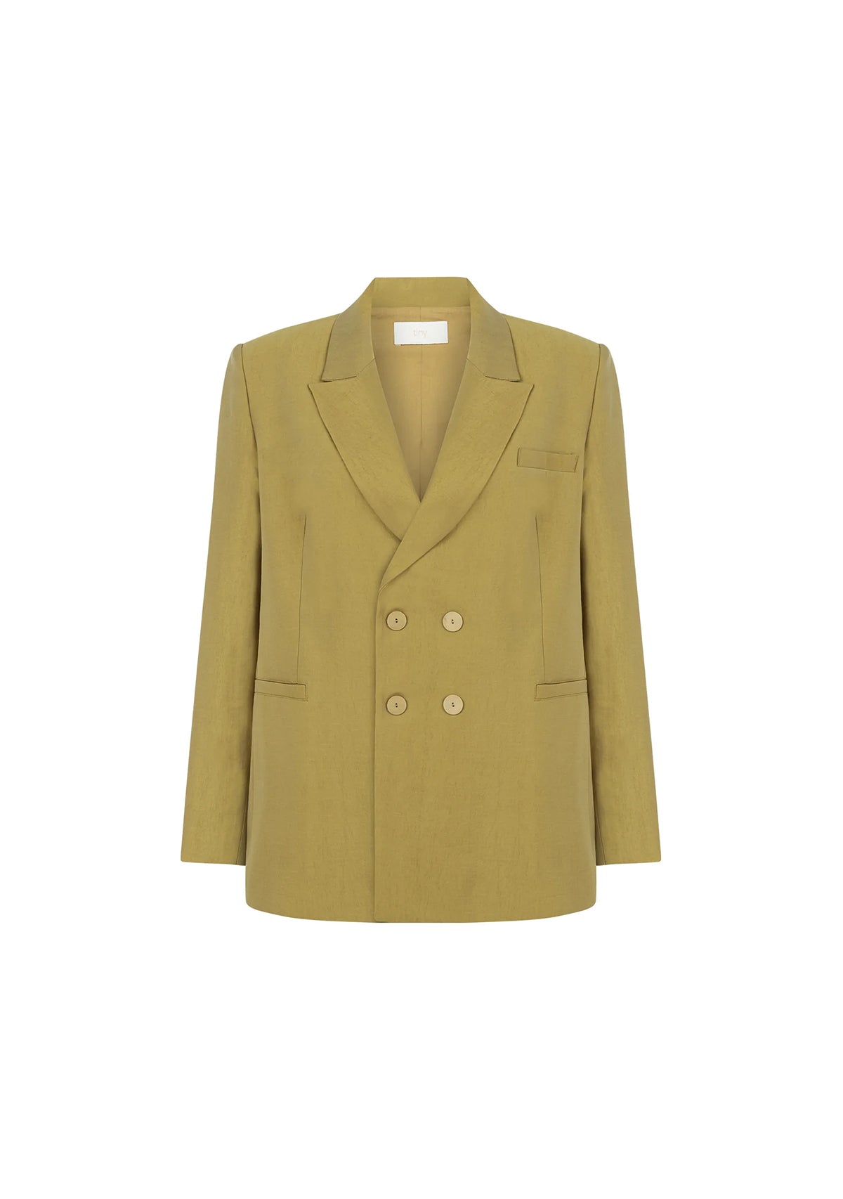 Soft Green Tencel Blazer Jacket