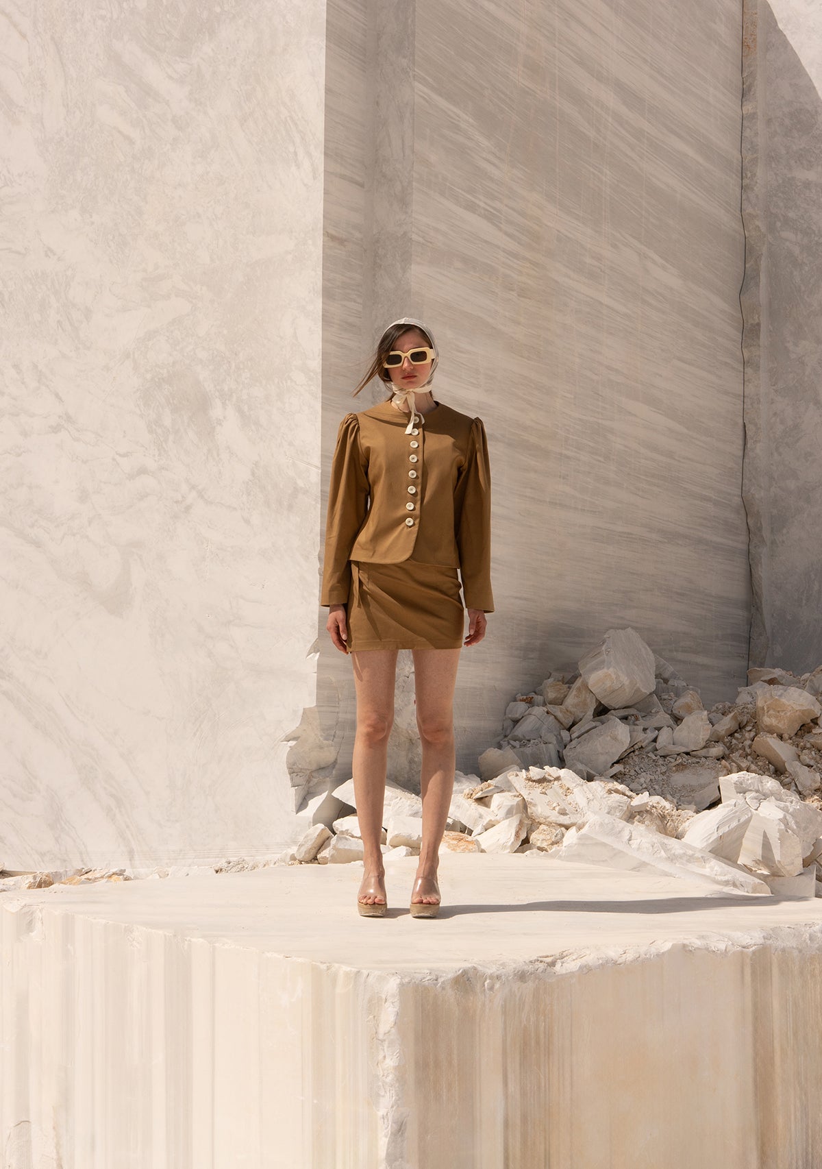 Beige The Curtain Call Jacket