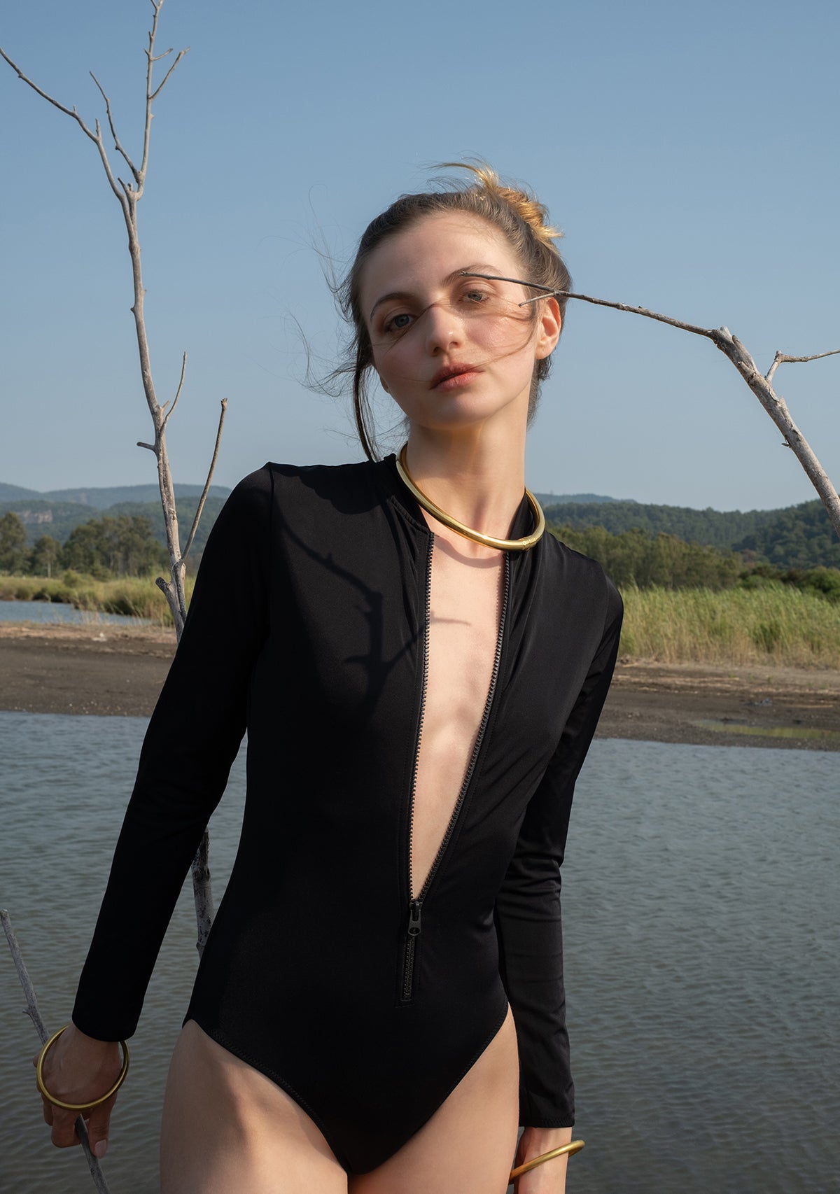 Siyah Uzun Kollu Surf-Mayo