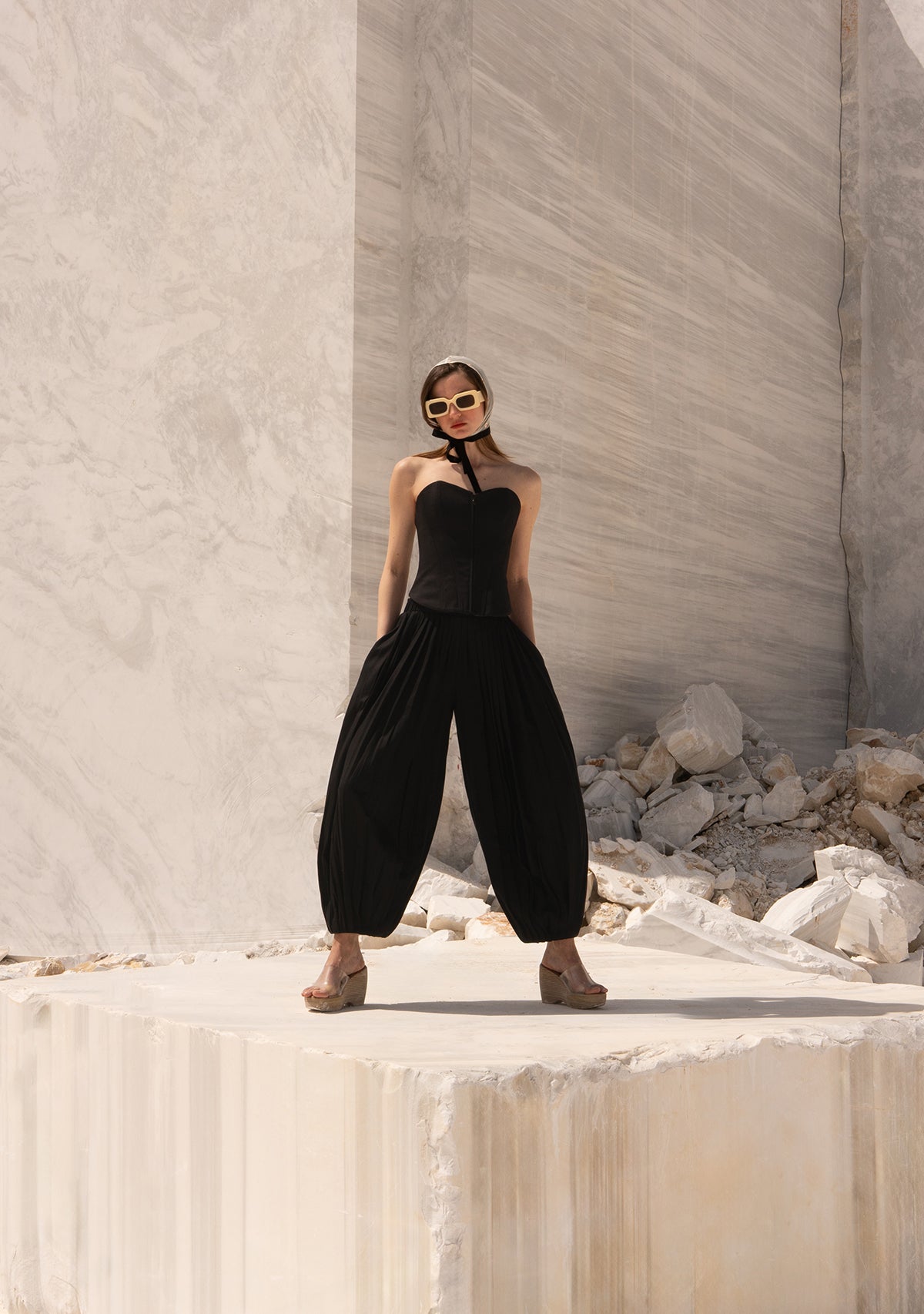 Black Laughing Oracle Trousers