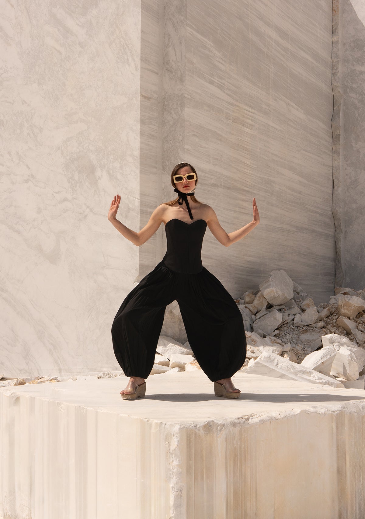 Black Laughing Oracle Trousers