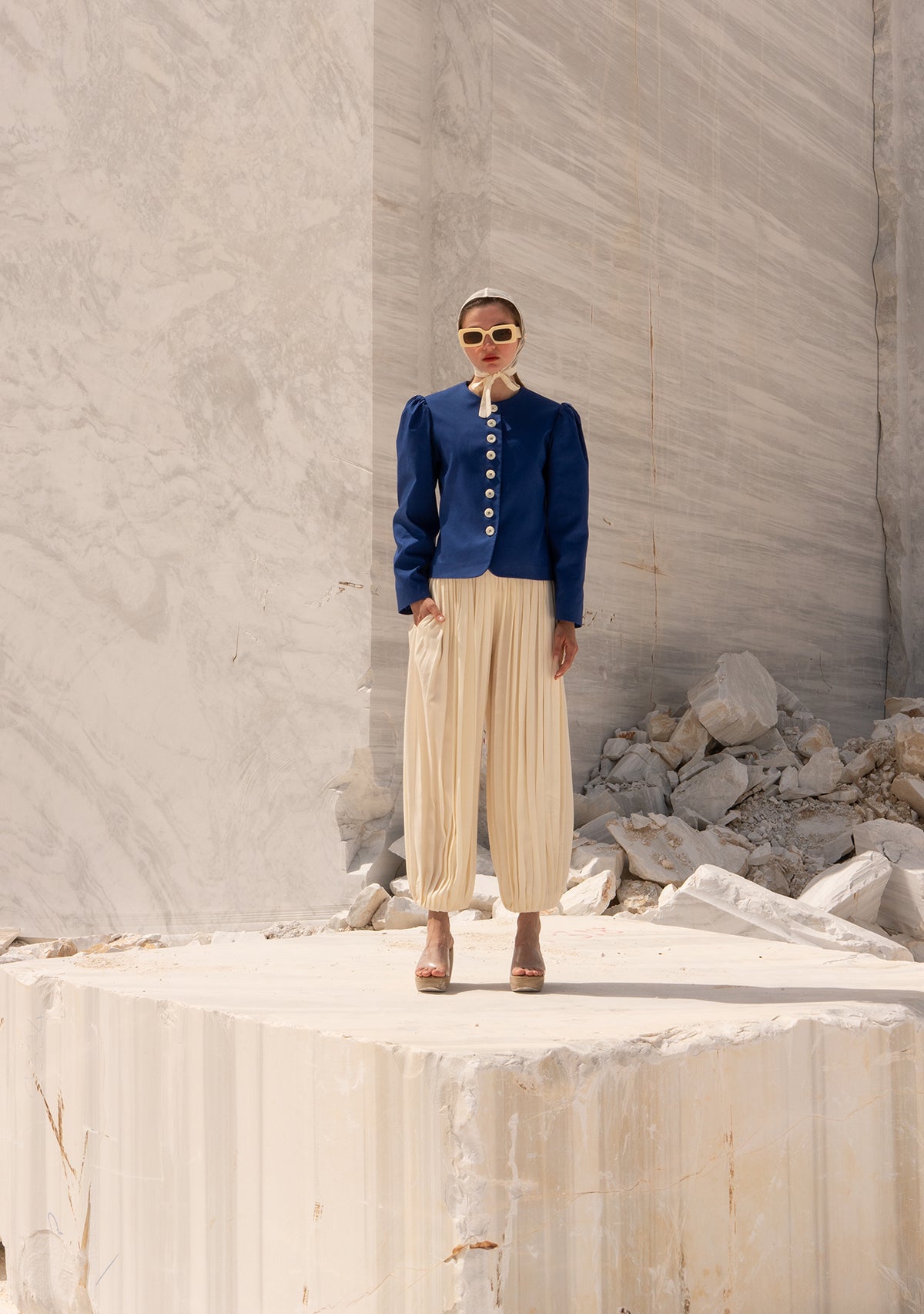 Cream Laughing Oracle Trousers