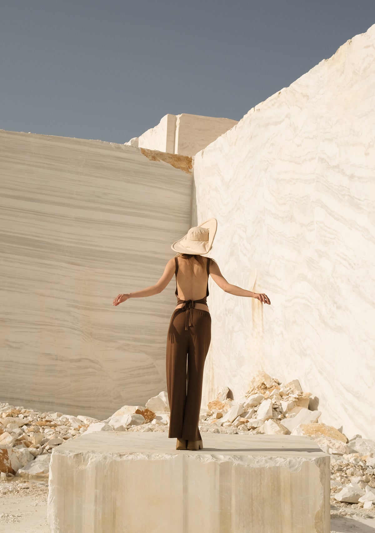 Brown Celestial Revelry Top