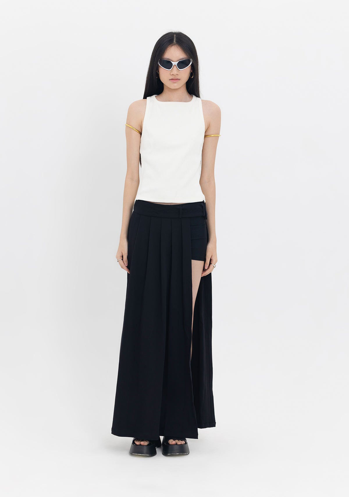 Obsidian Pleat Skirt