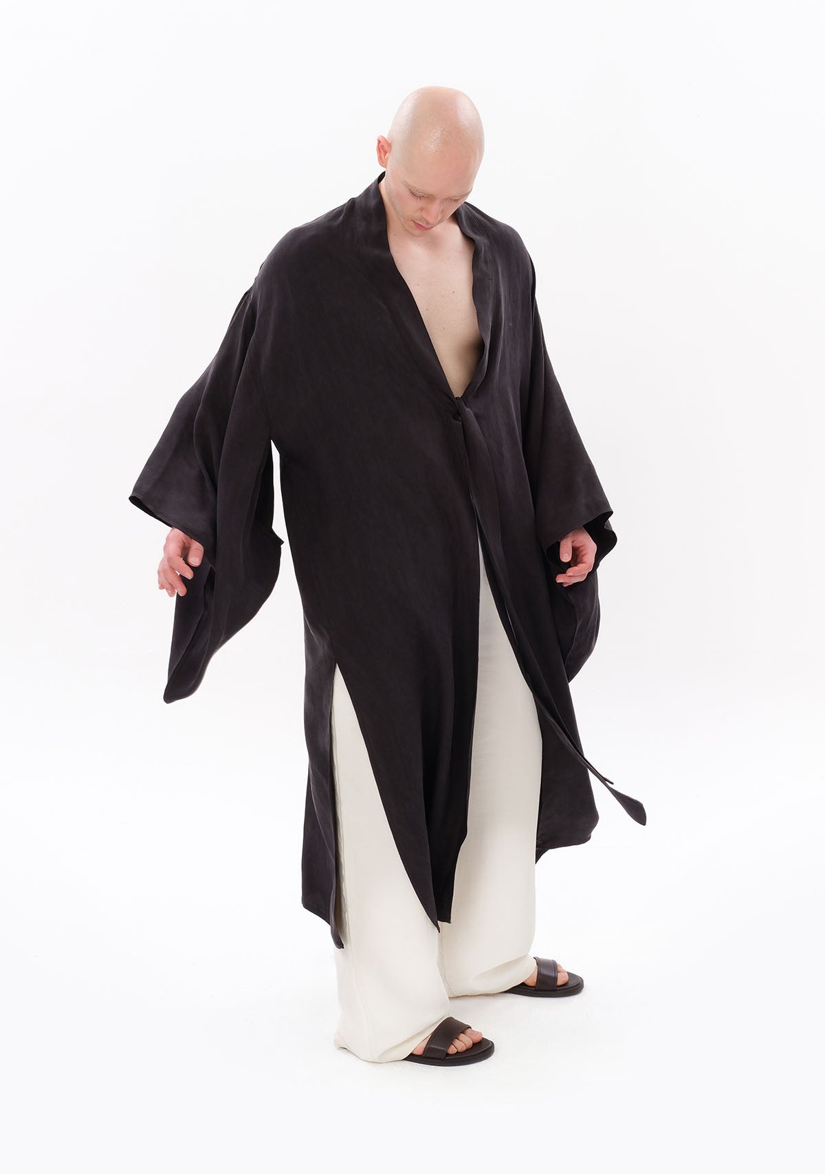 Antrasit Luxe Tencel™ Kimono