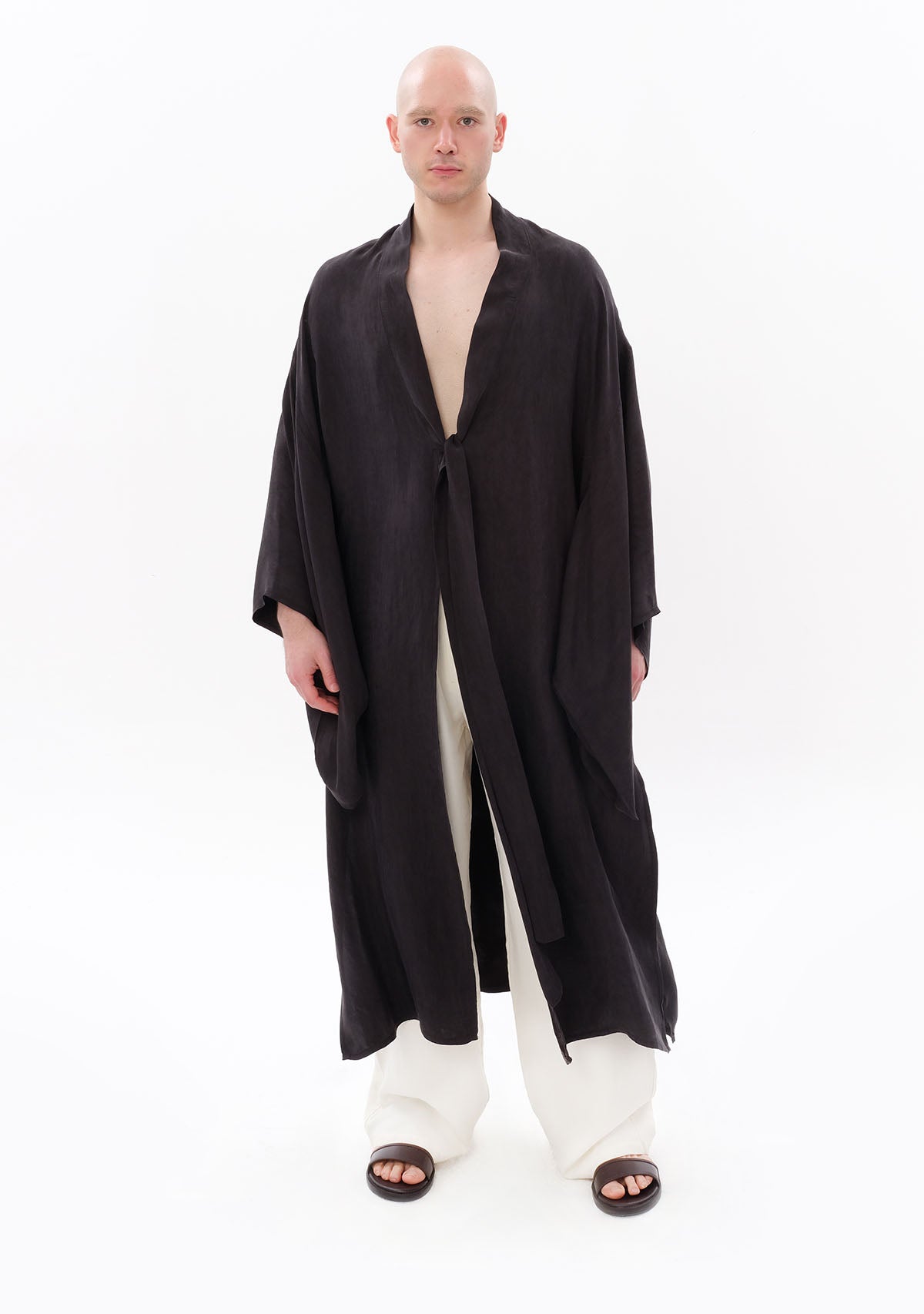 Antrasit Luxe Tencel™ Kimono