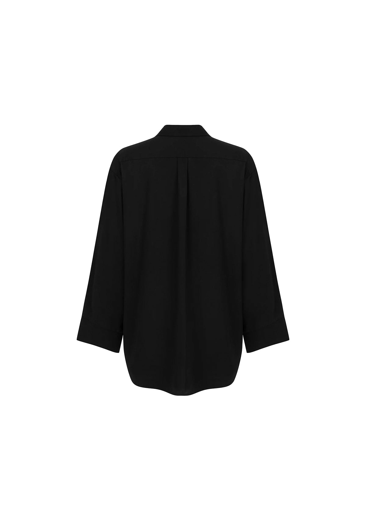 Black Tencel Oversize Shirt