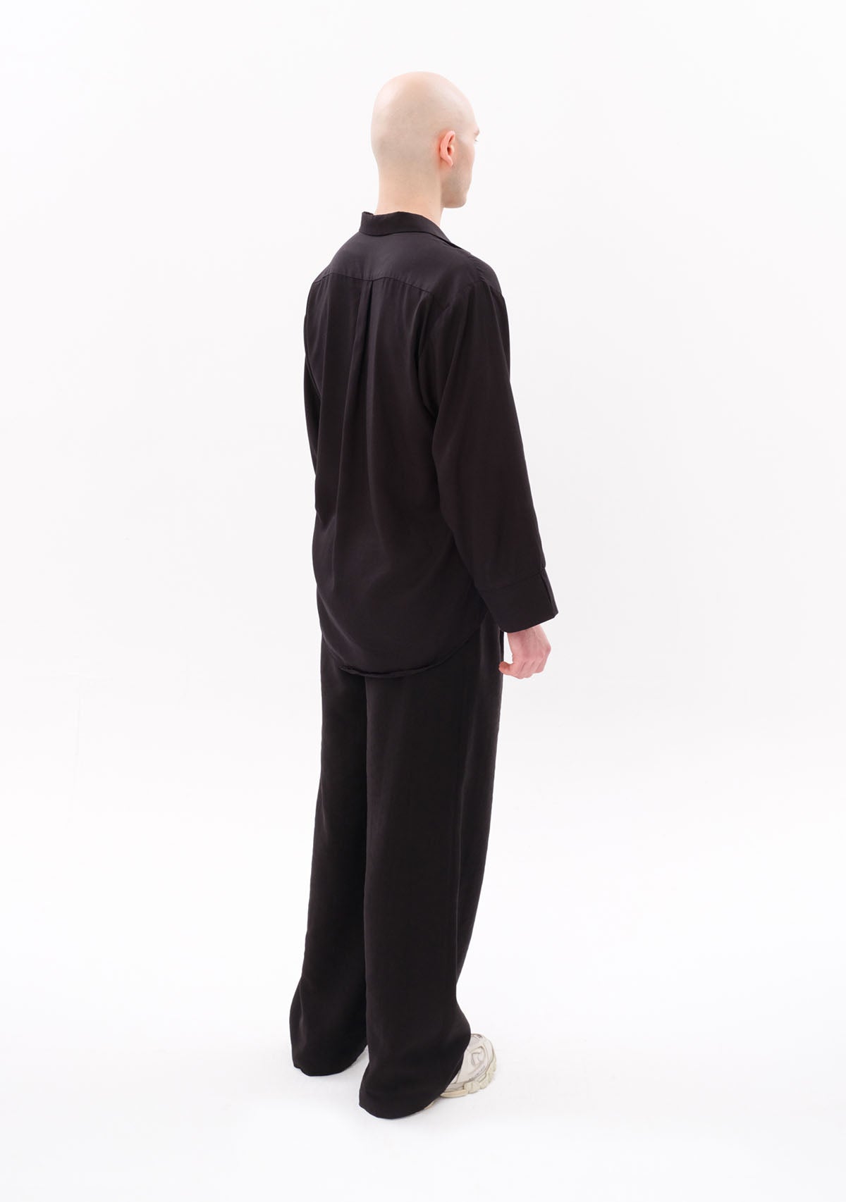 Black Tencel Oversize Shirt