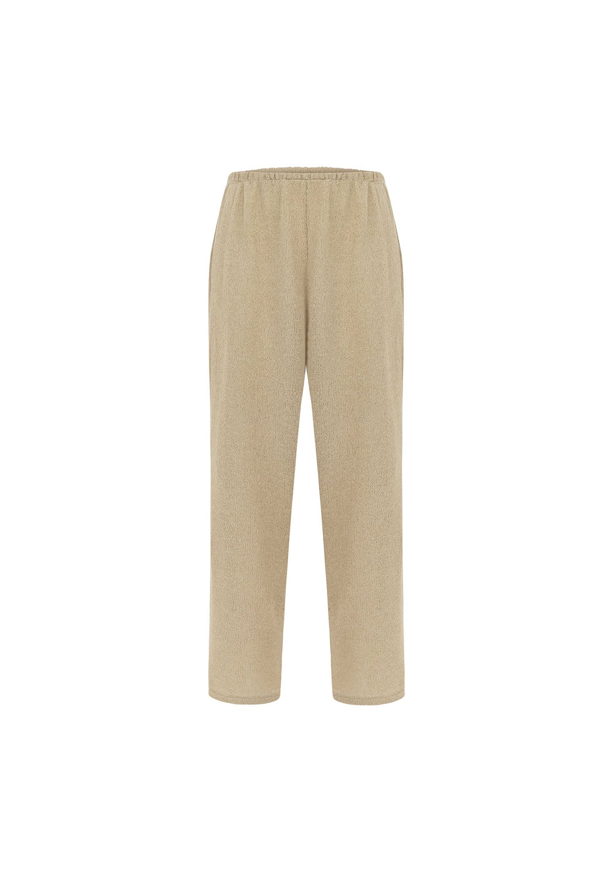 Beige Knit Pants