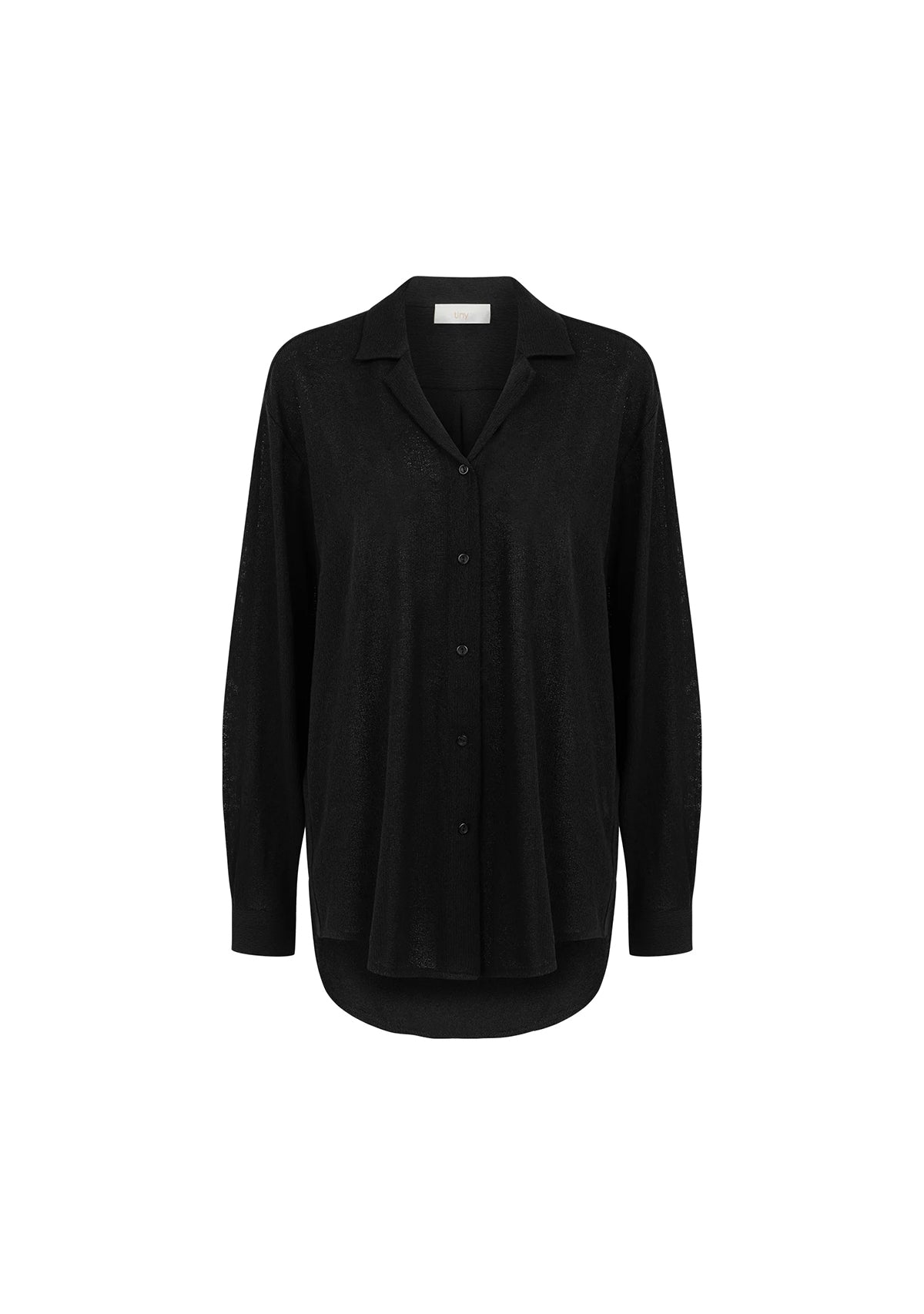 Black Knit Shirt