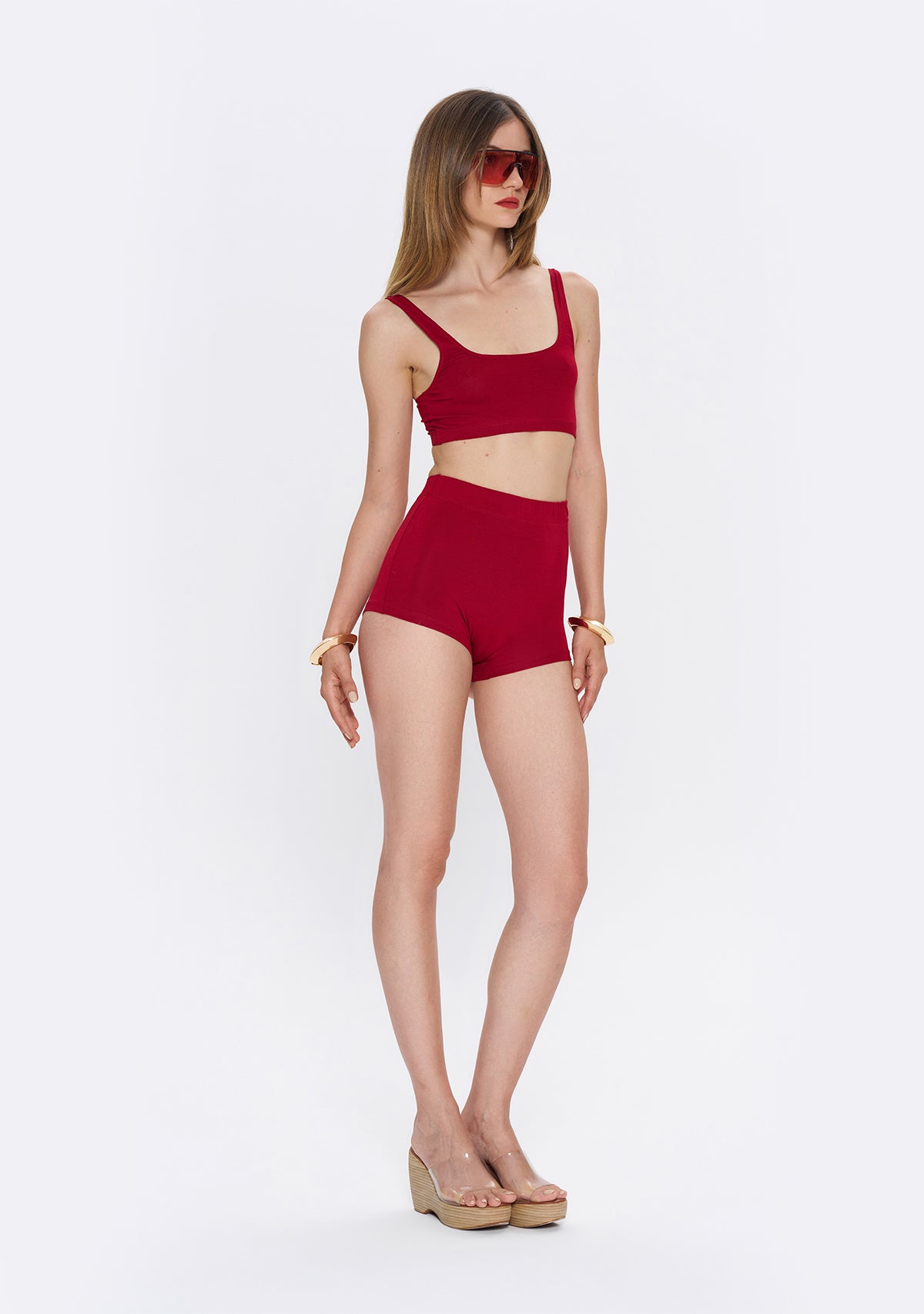 Burgundy Boxer Short