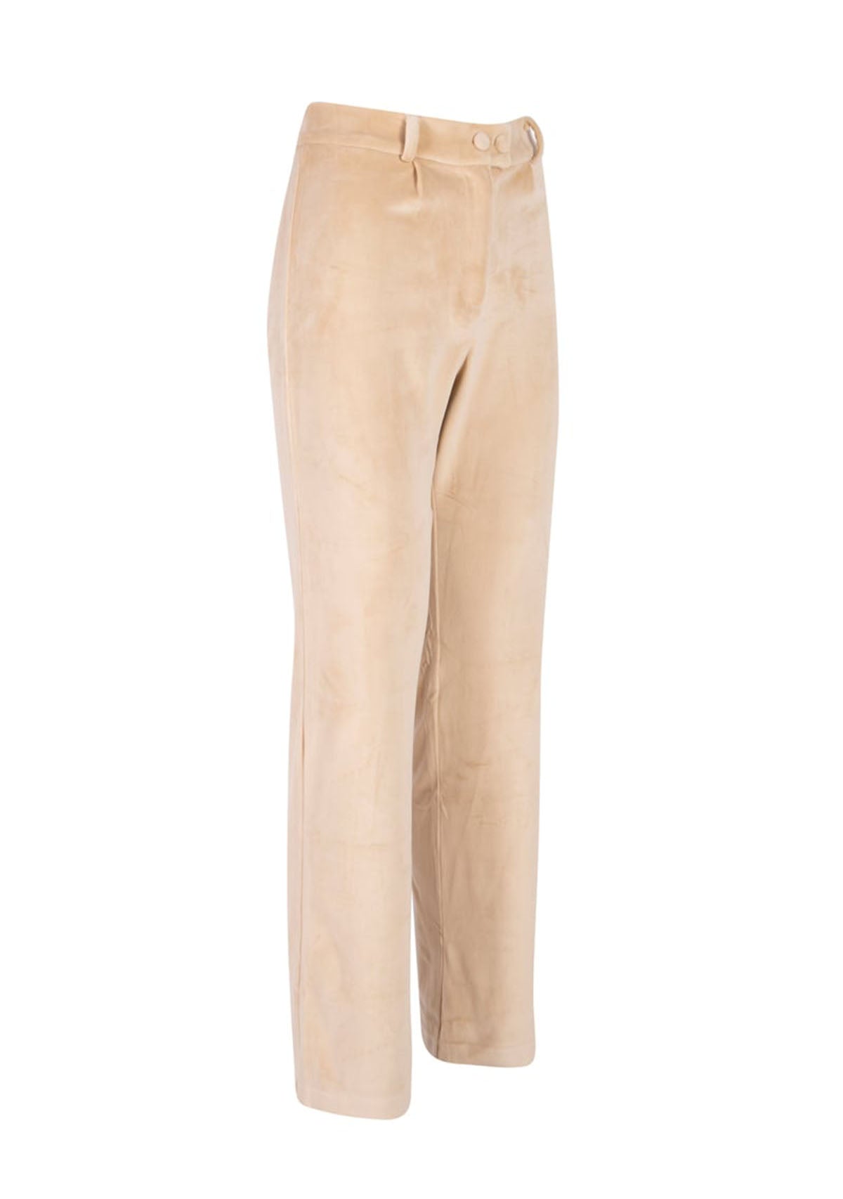 Cream Ines Velvet Trouser