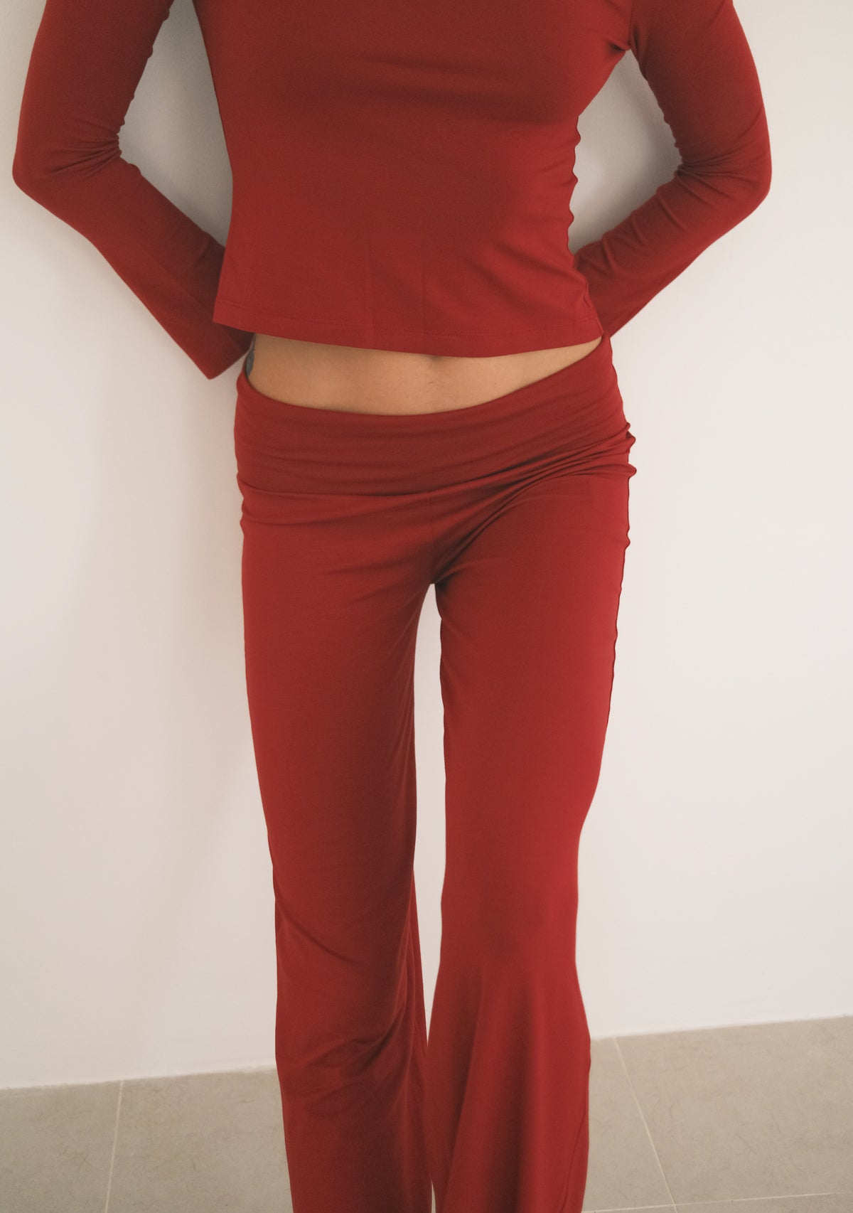 Katlanır Belli İspanyol Paça Pantolon