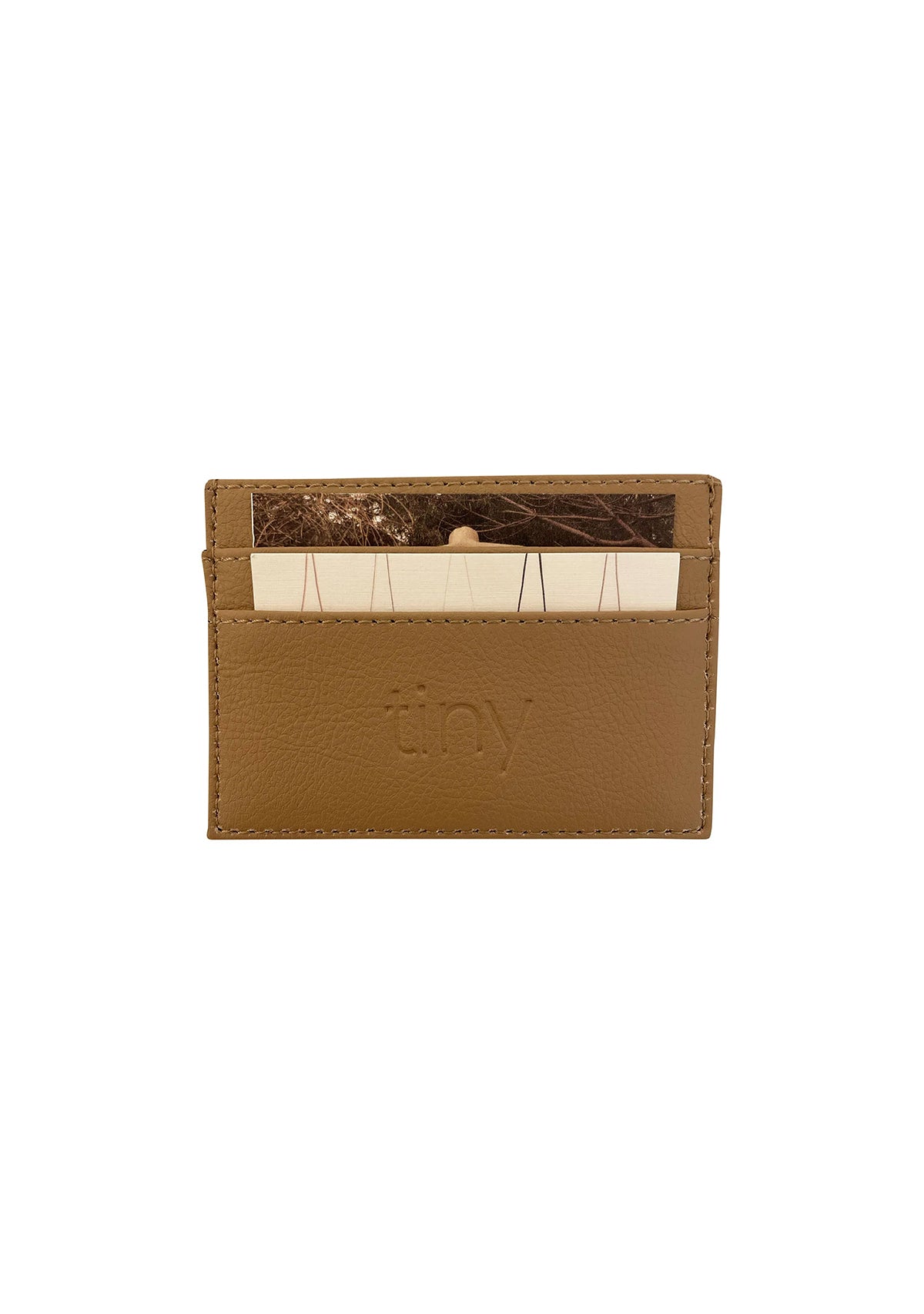 Mocha Apple Leather Cardholder