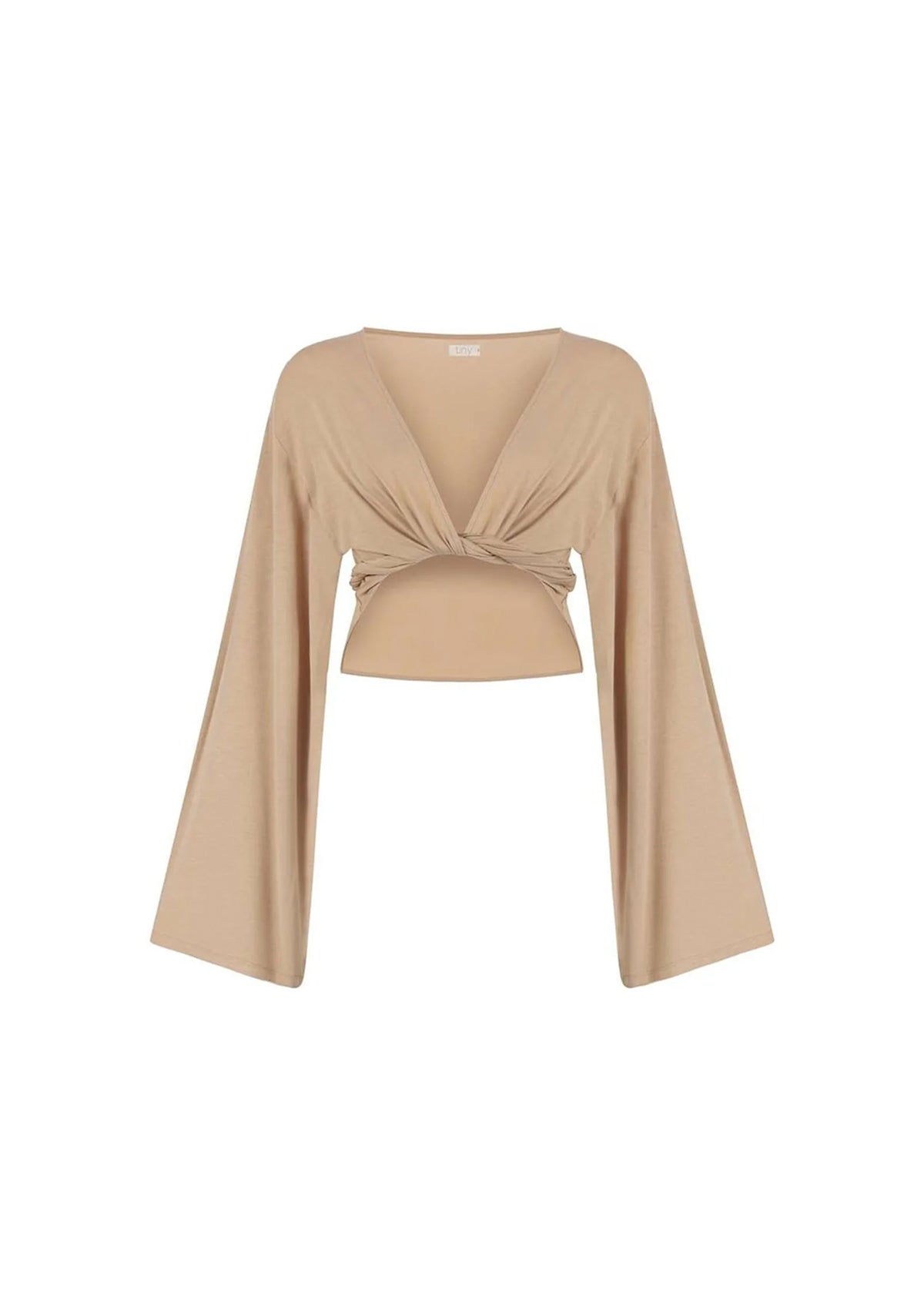 Nude Bat-Wing Sleeve Top