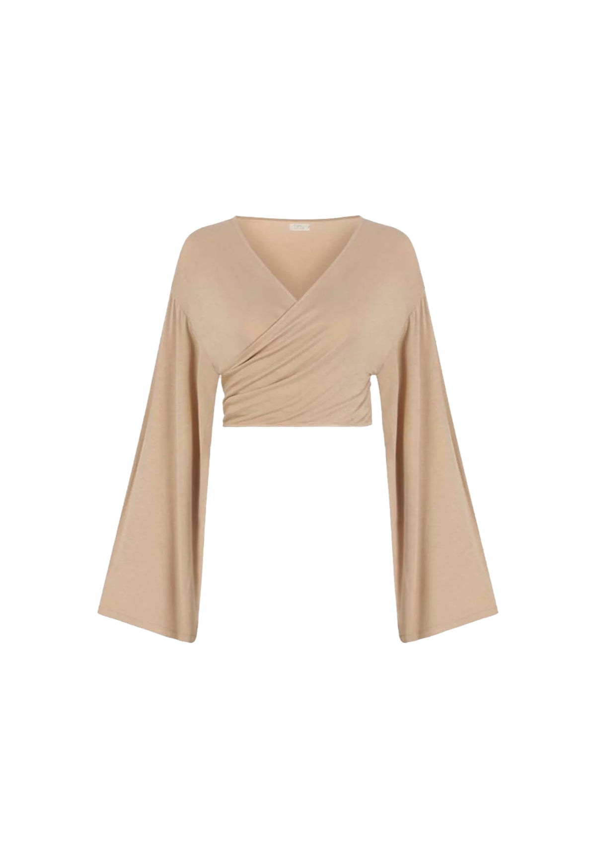 Nude Bat-Wing Sleeve Top