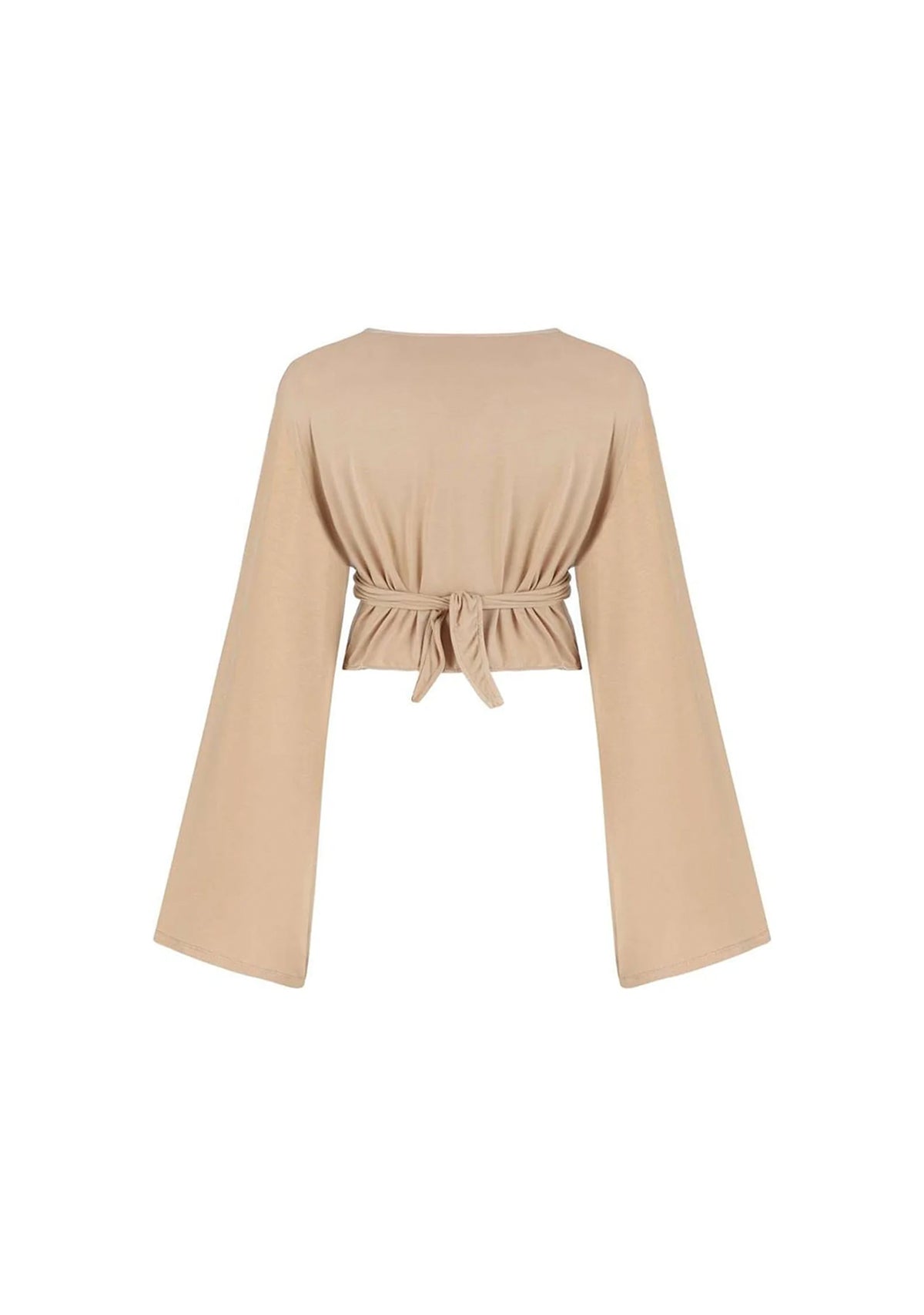 Nude Bat-Wing Sleeve Top