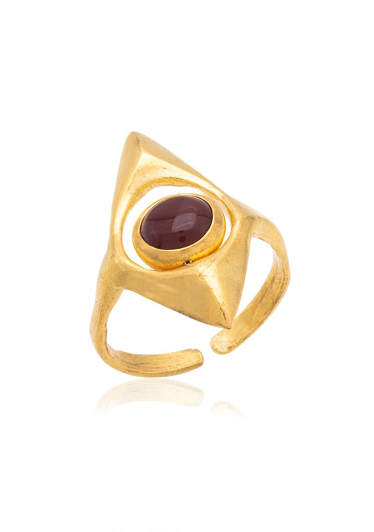 Rombus Ring Gold/Akik
