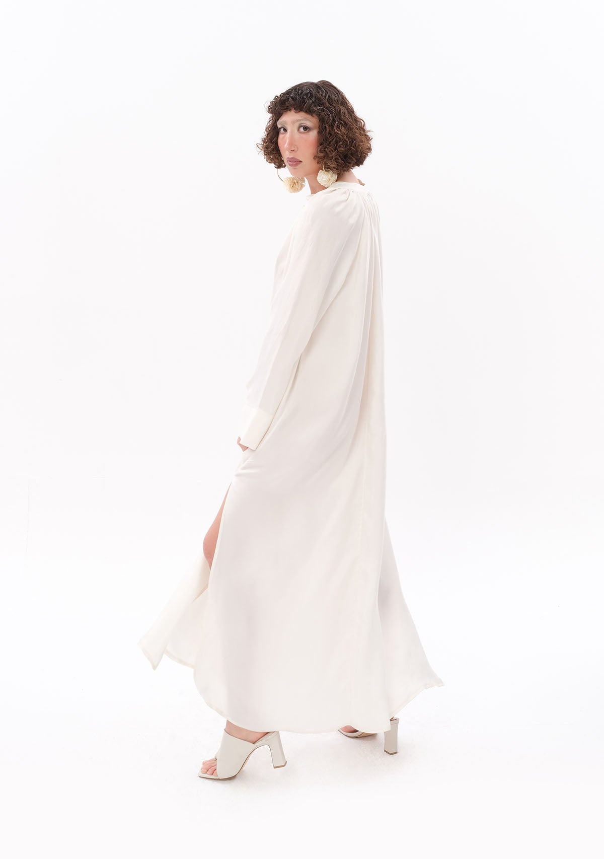 White Marrakesh Tencel Dress