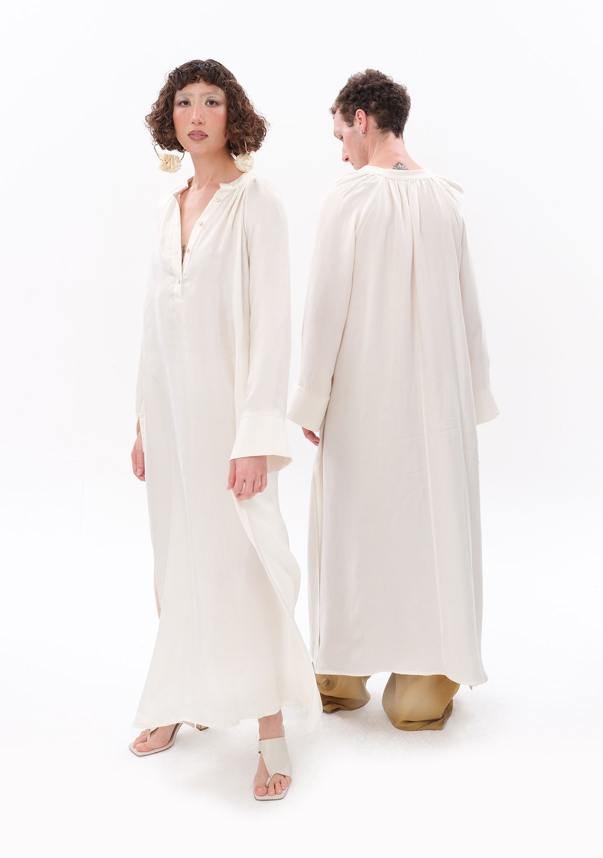 White Marrakesh Tencel Dress