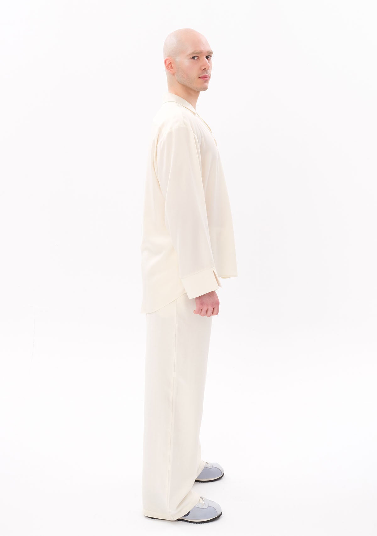 Beyaz Tencel™ Oversize Gömlek