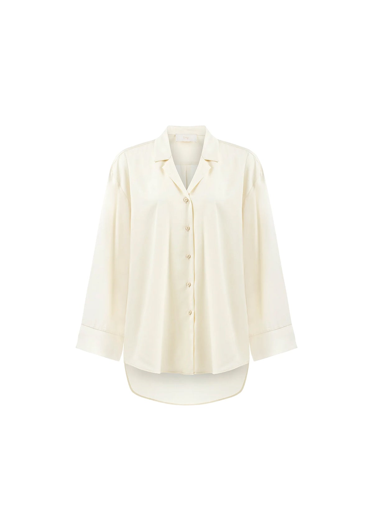 White Tencel Oversize Shirt