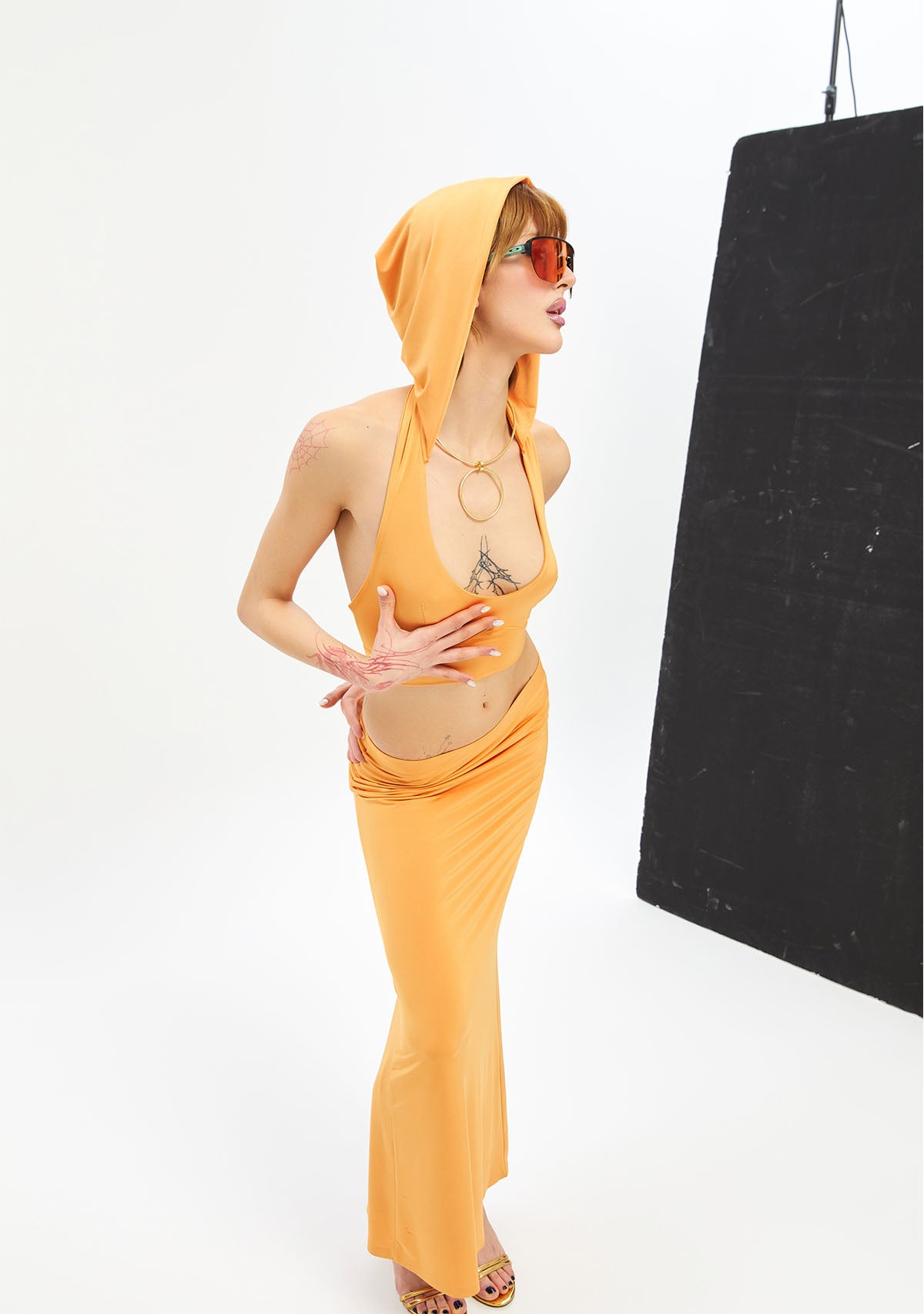 Yolo Orange Skirt