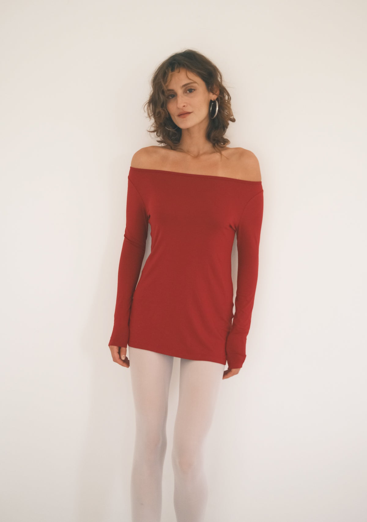 Düşük Omuz Mini Elbise